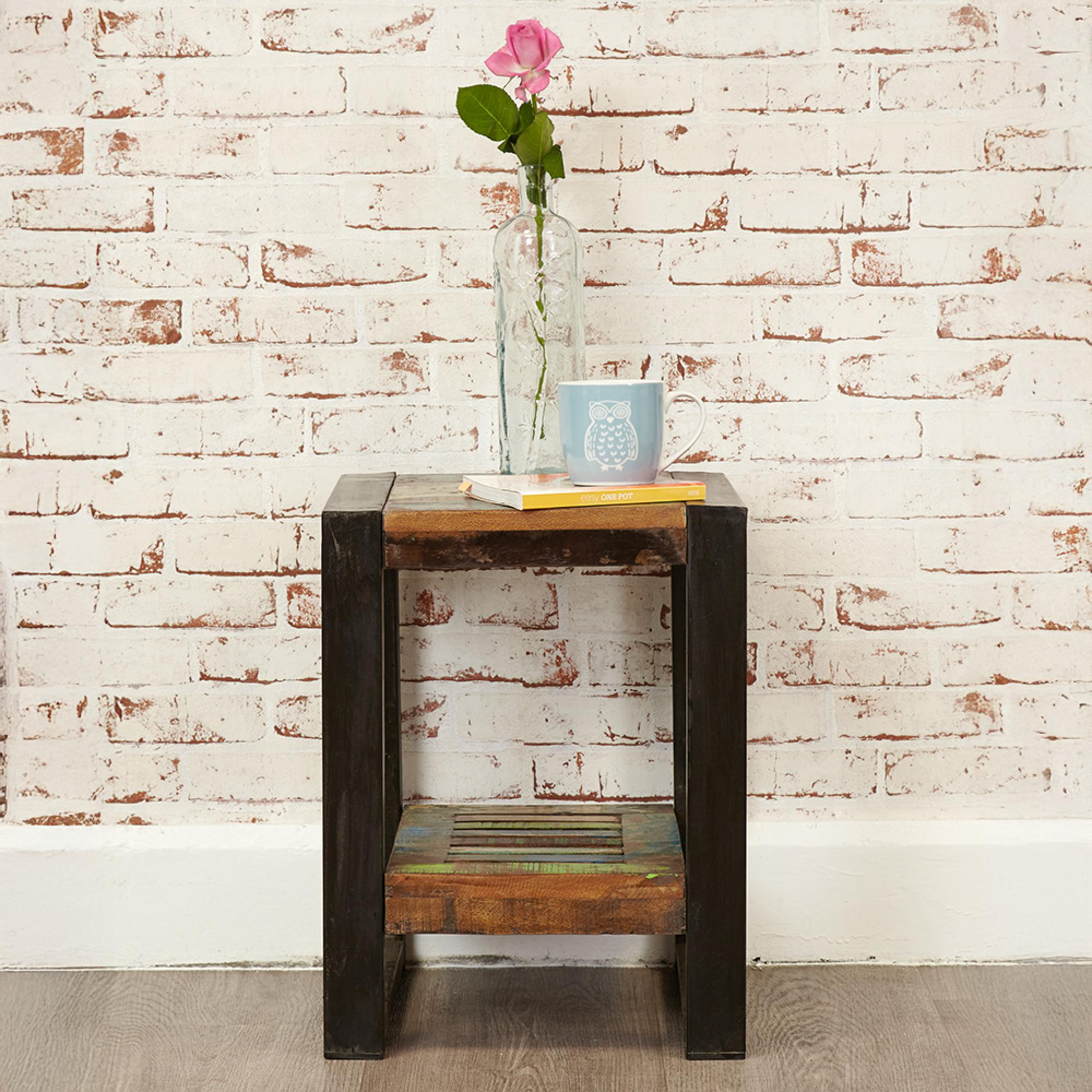 Urban Chic Reclaimed Low Lamp Table