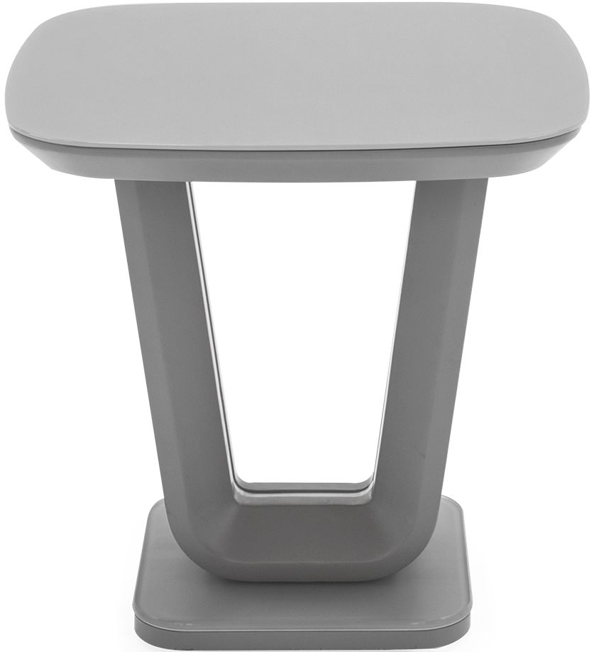 Lazzaro Lamp Table - Light Grey Matt