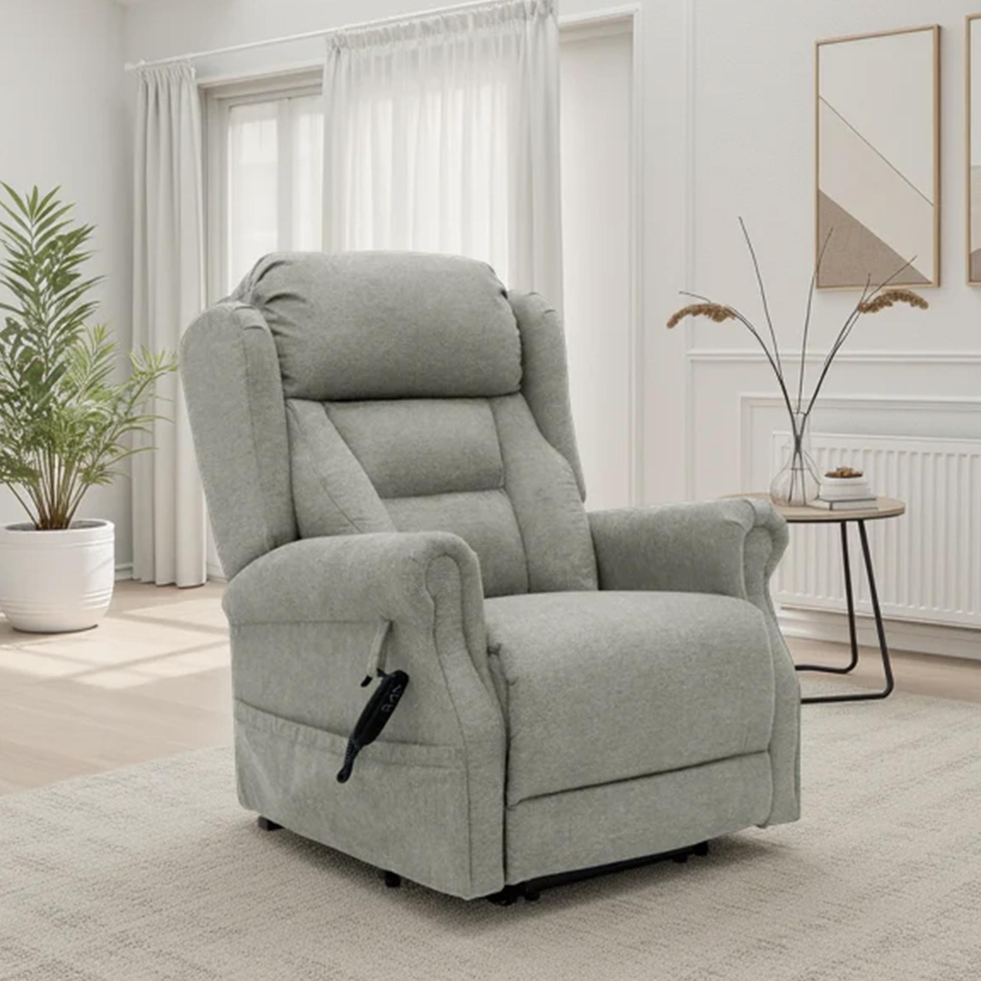 Fairmont Rise Recliner Armchair - Beige Fabric