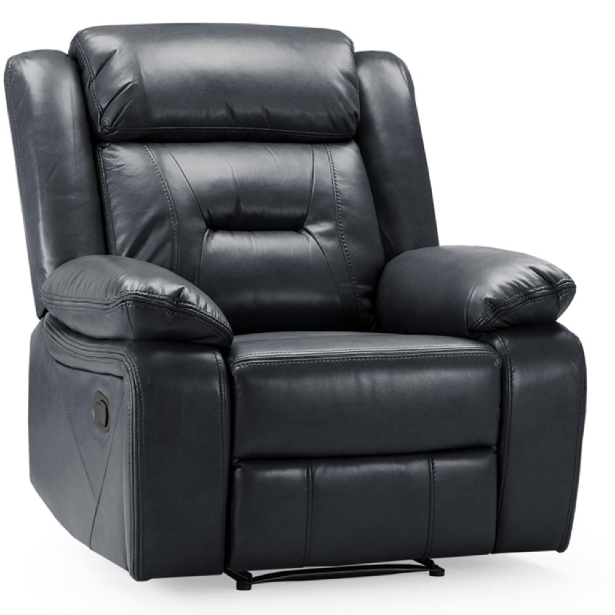 Novie Armchair - Black Faux Leather