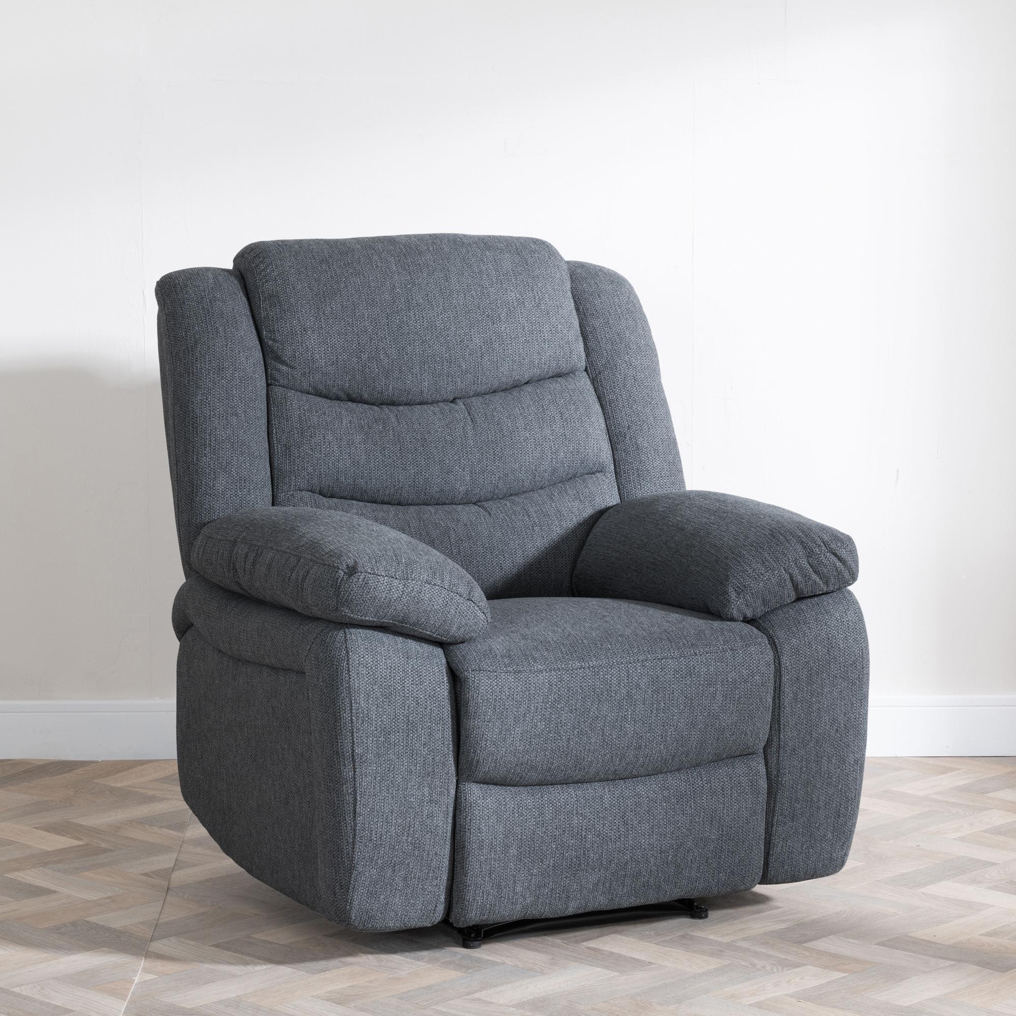 Windsor Recliner Armchair - Dark Grey Fabric