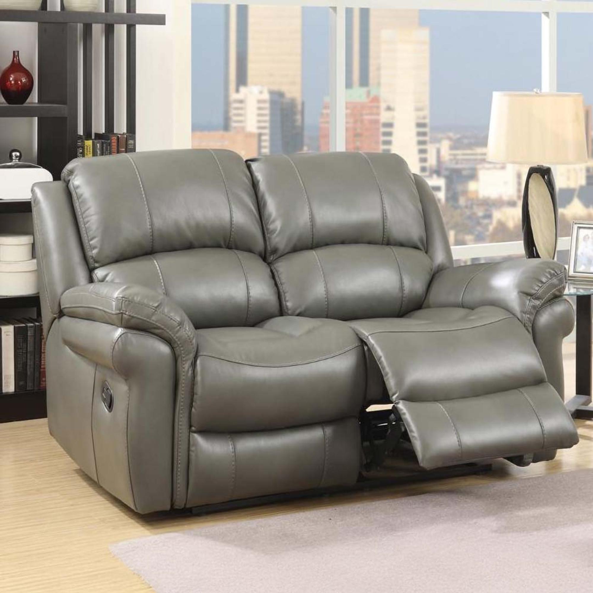 Farnham Recliner Sofa - 2 Seater - Grey Leather