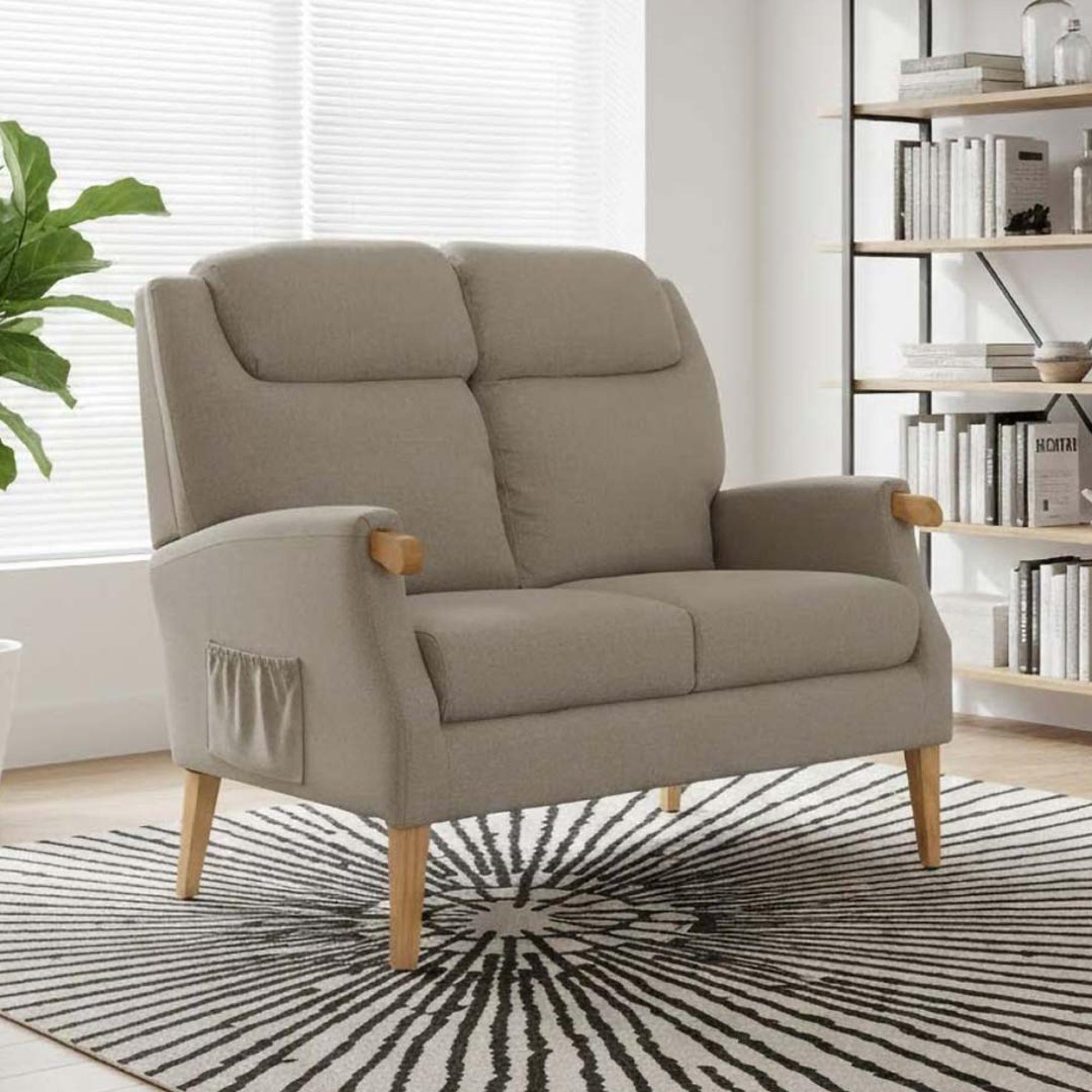 Lisbon Sofa - 2 Seater - Taupe Fabric