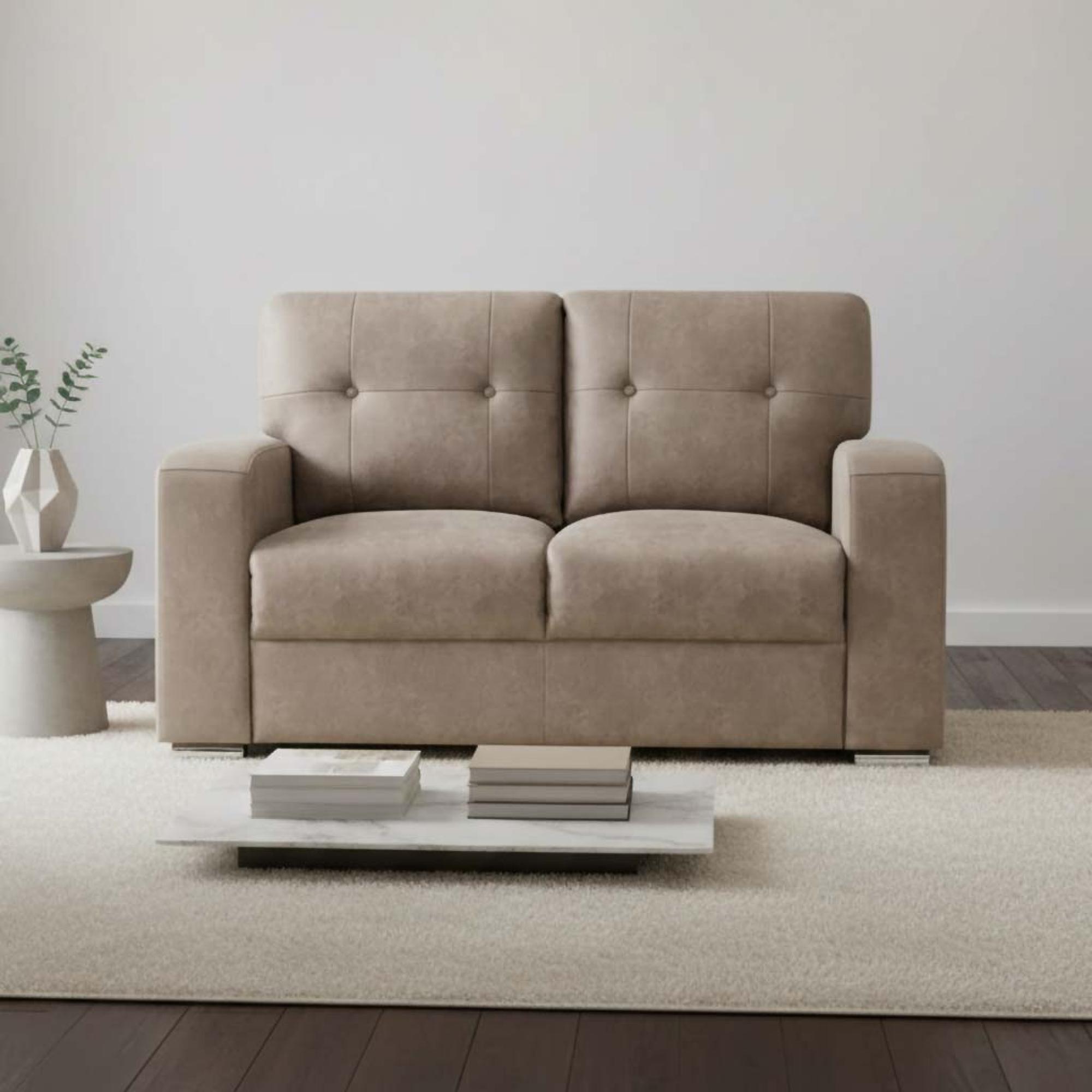 Hampton Sofa - 2 Seater - Taupe Fabric