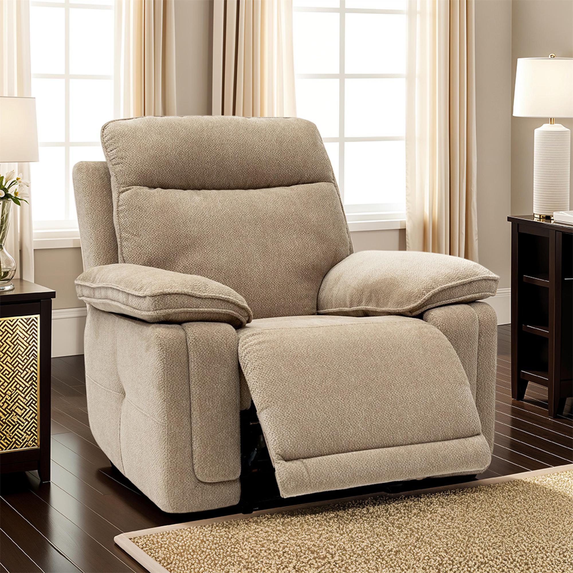 Cadenza Armchair - Electric Recliner - Camel Fabric