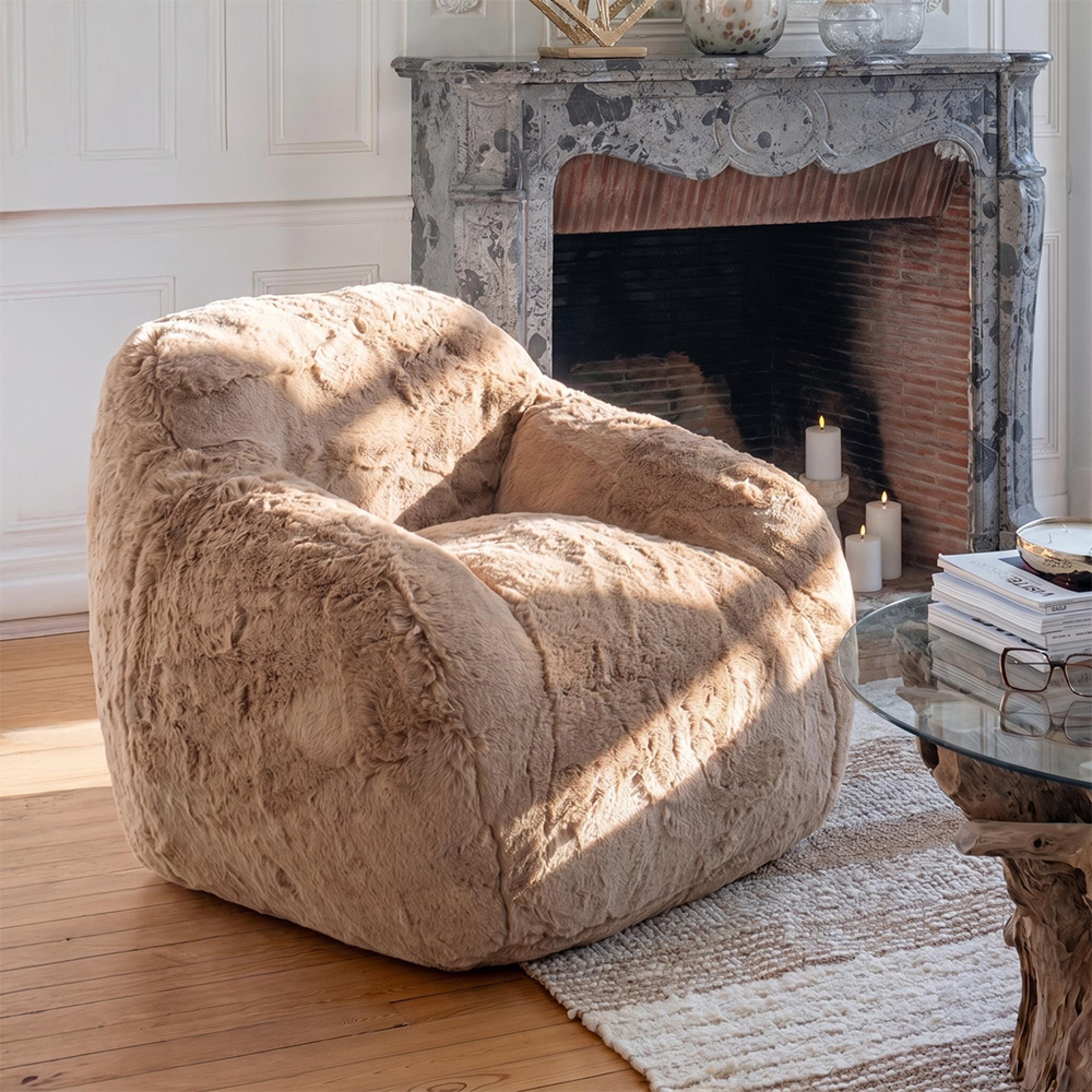 Cutie Armchair - Small - Taupe - Fabric