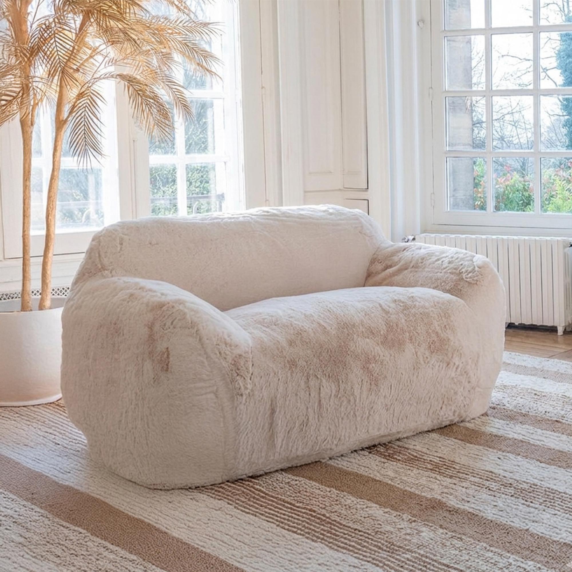 Cutie Sofa - 2 Seater - Large - Cream - Fabric