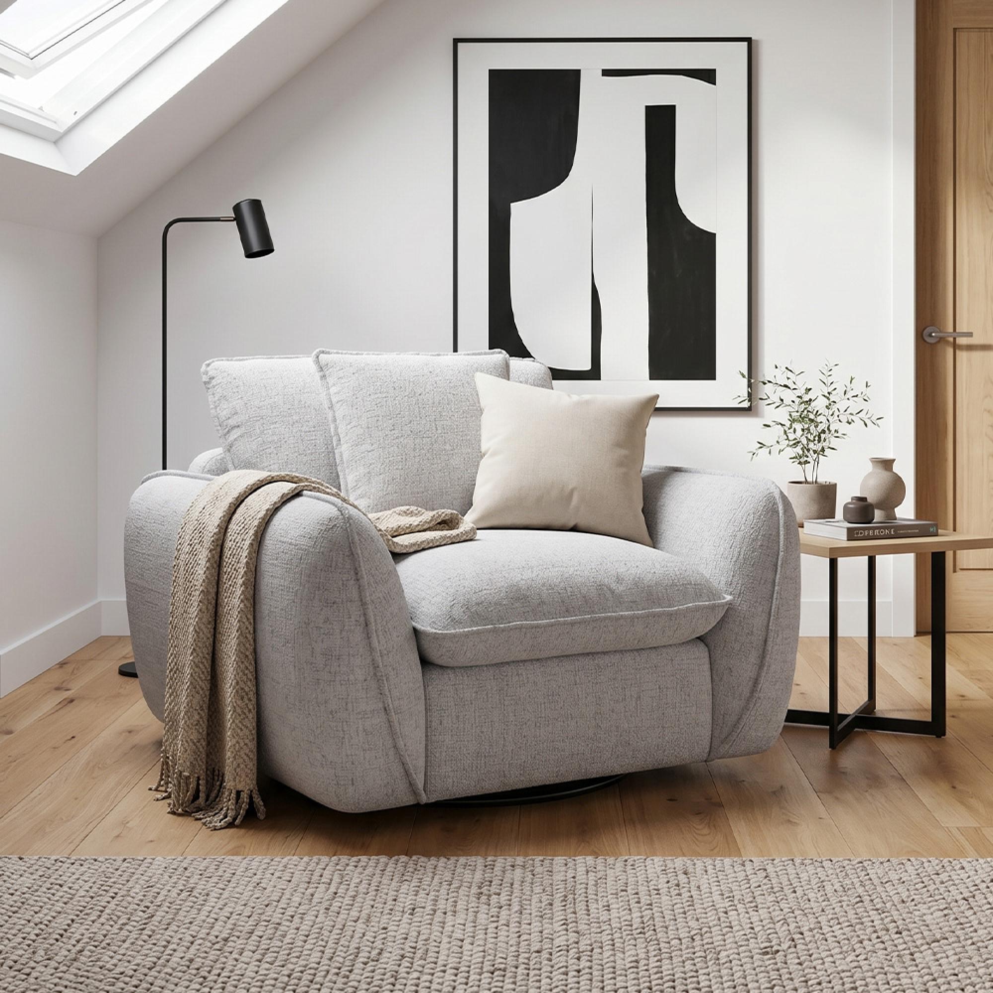 Berlin Armchair - Beige Fabric