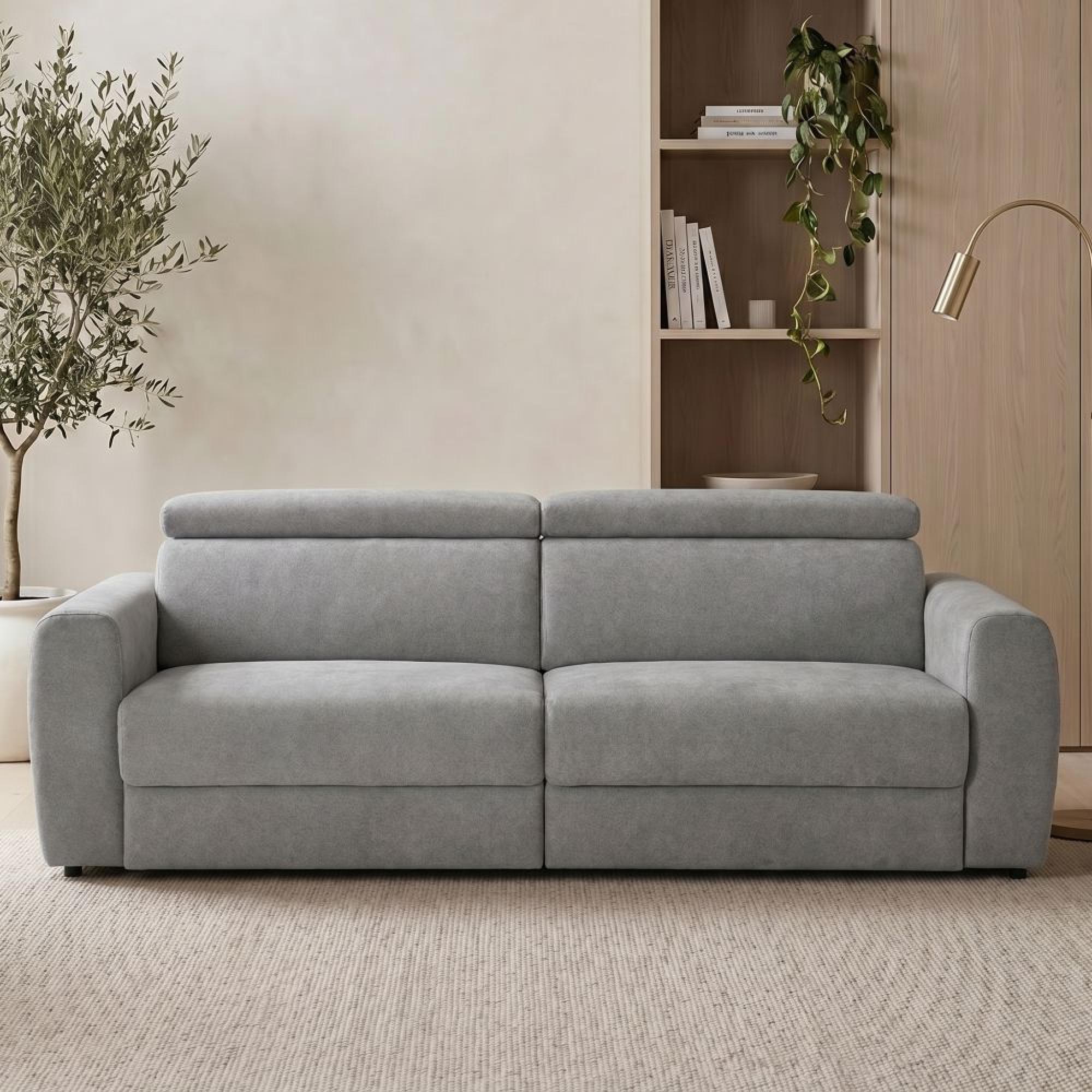 Dakota Sofa Bed - Grey Fabric - 3 Seater - Pull Out