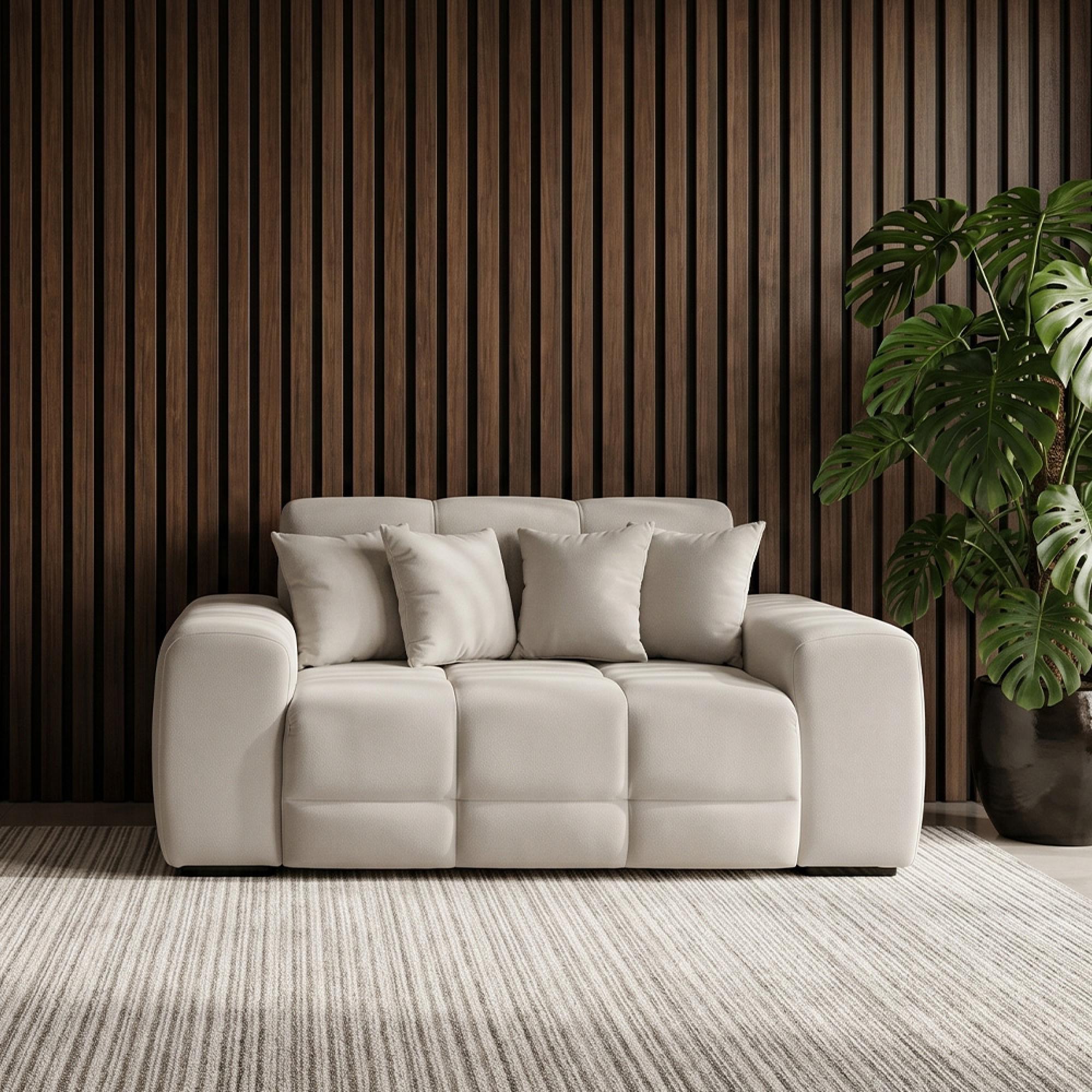 Jacob Sofa - Natural Fabric - 2 Seater