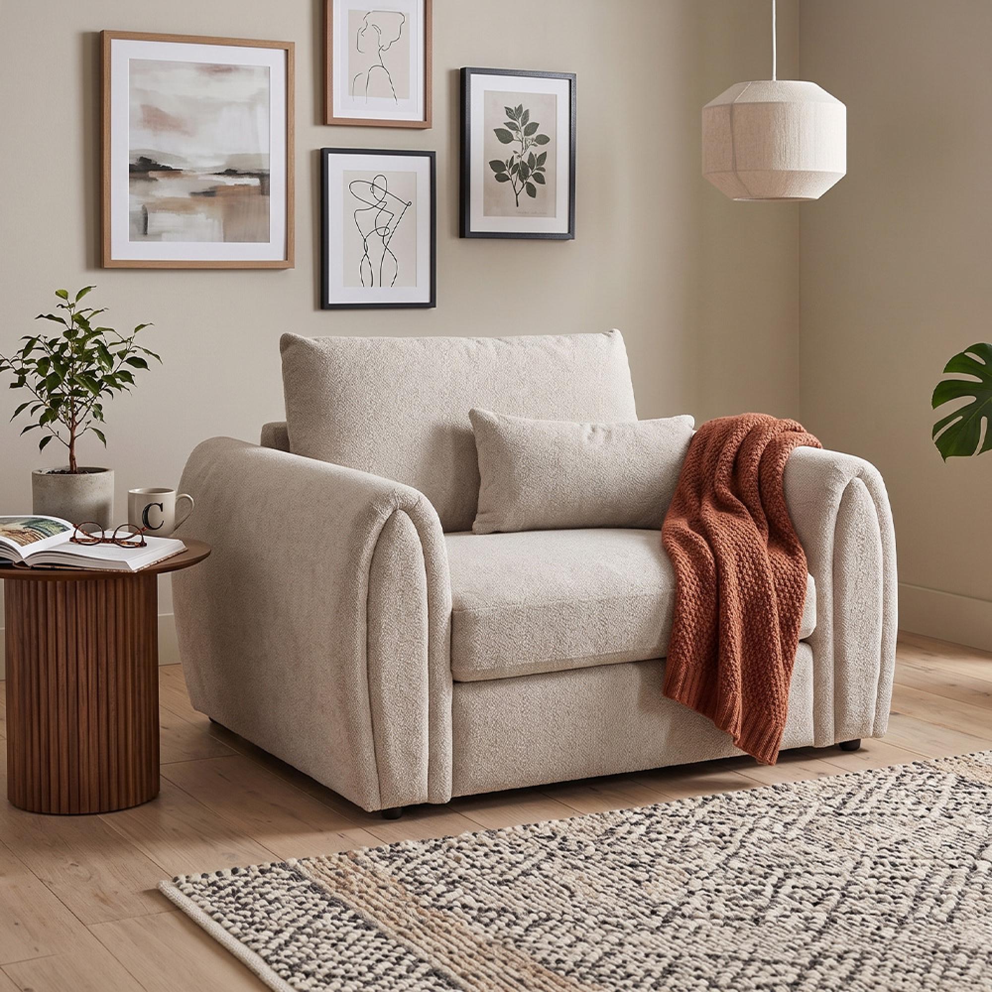 Mirabel Armchair - Mocha Fabric
