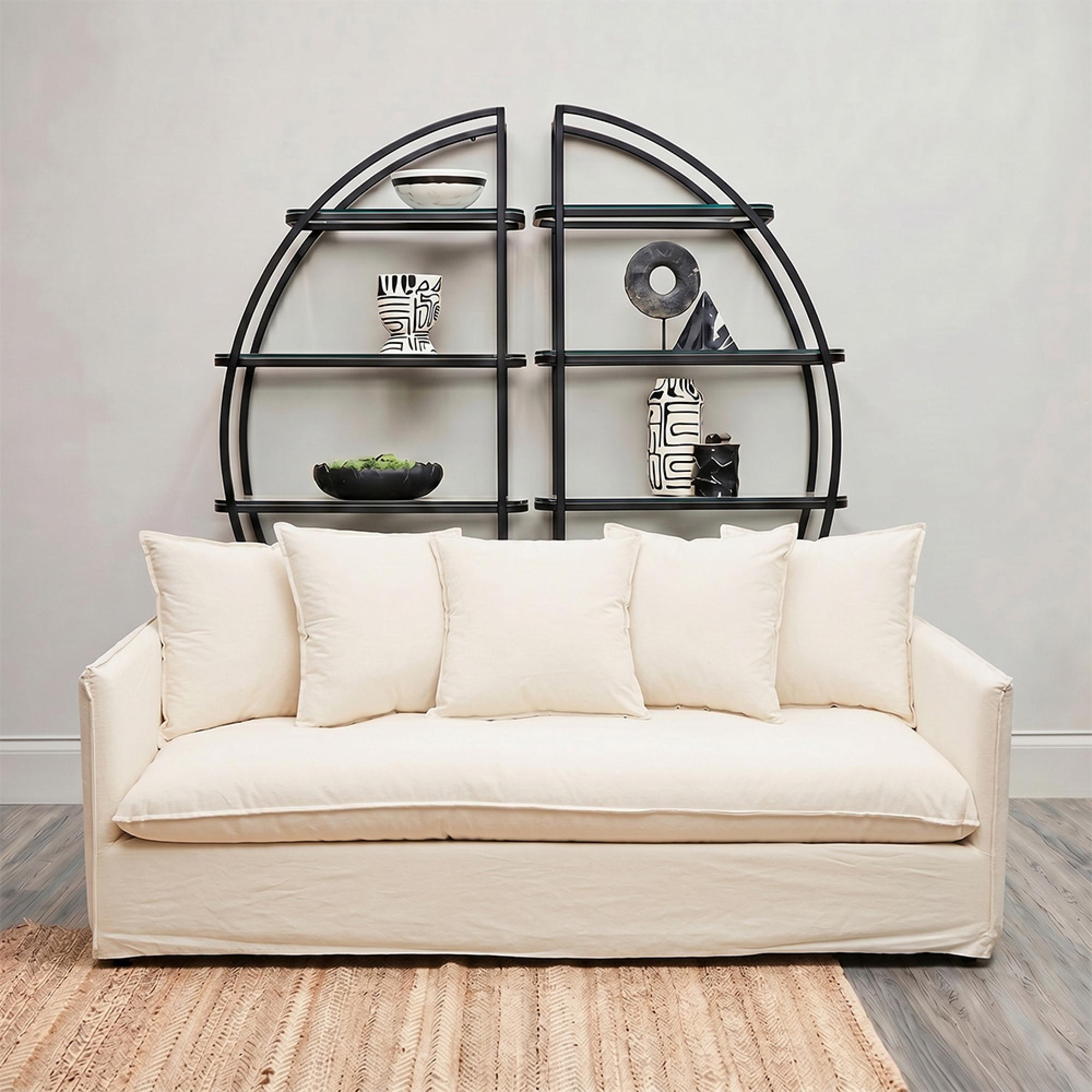 Antibes Sofa - 3 Seater - Cream Fabric