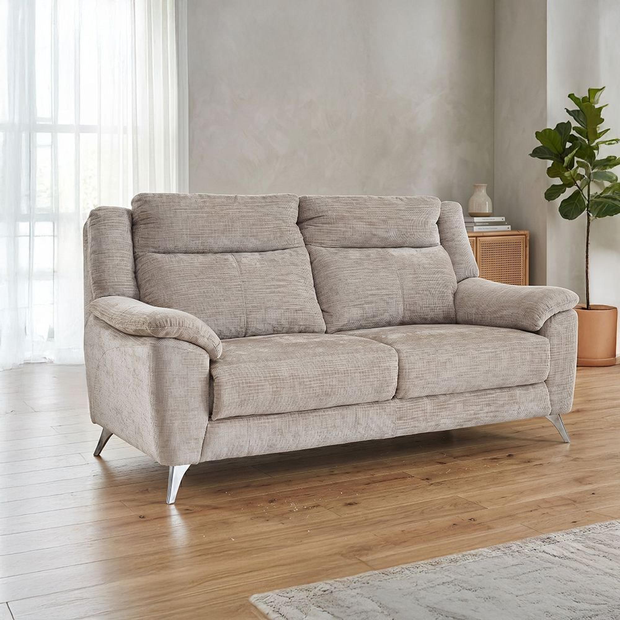 Monroe Sofa - 3 Seater - Fossil - Fabric