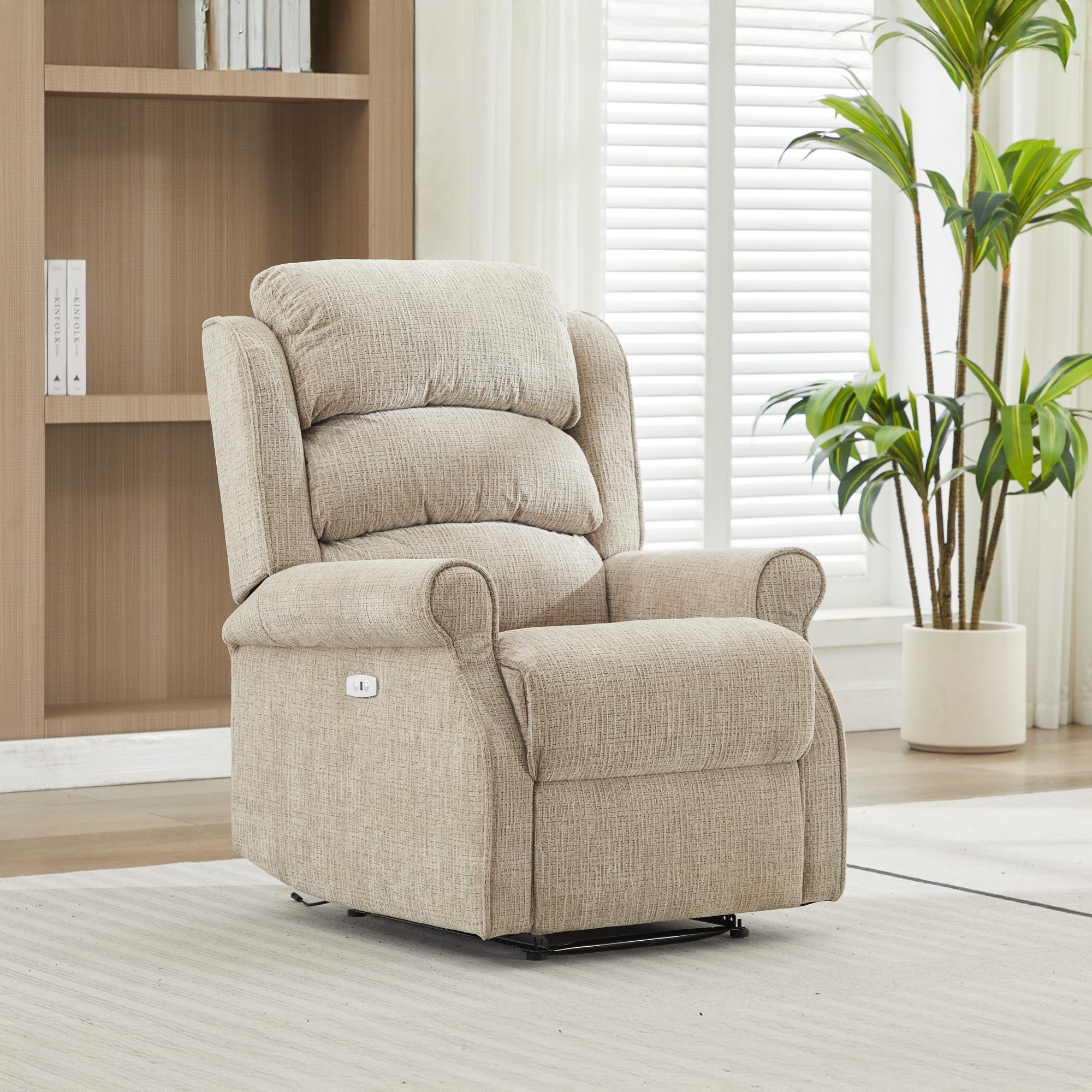 Regency Recliner Armchair - Rabbit - Fabric