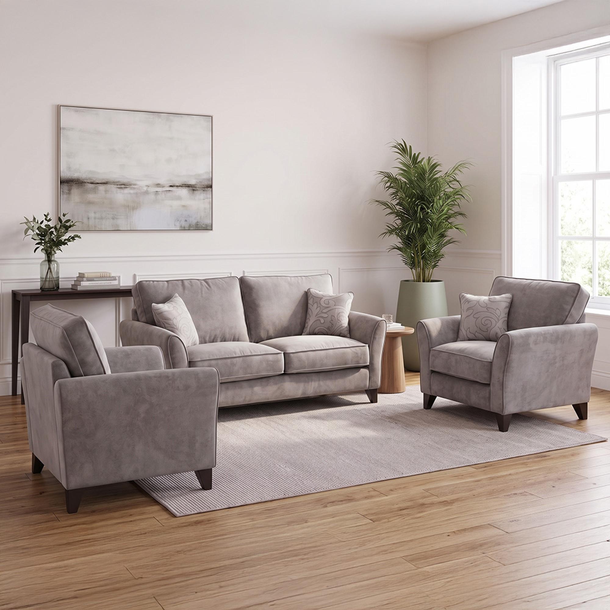 Buoyant Fairfield Fabric Sofa Set - 2+1+1 Seater - Variation Available