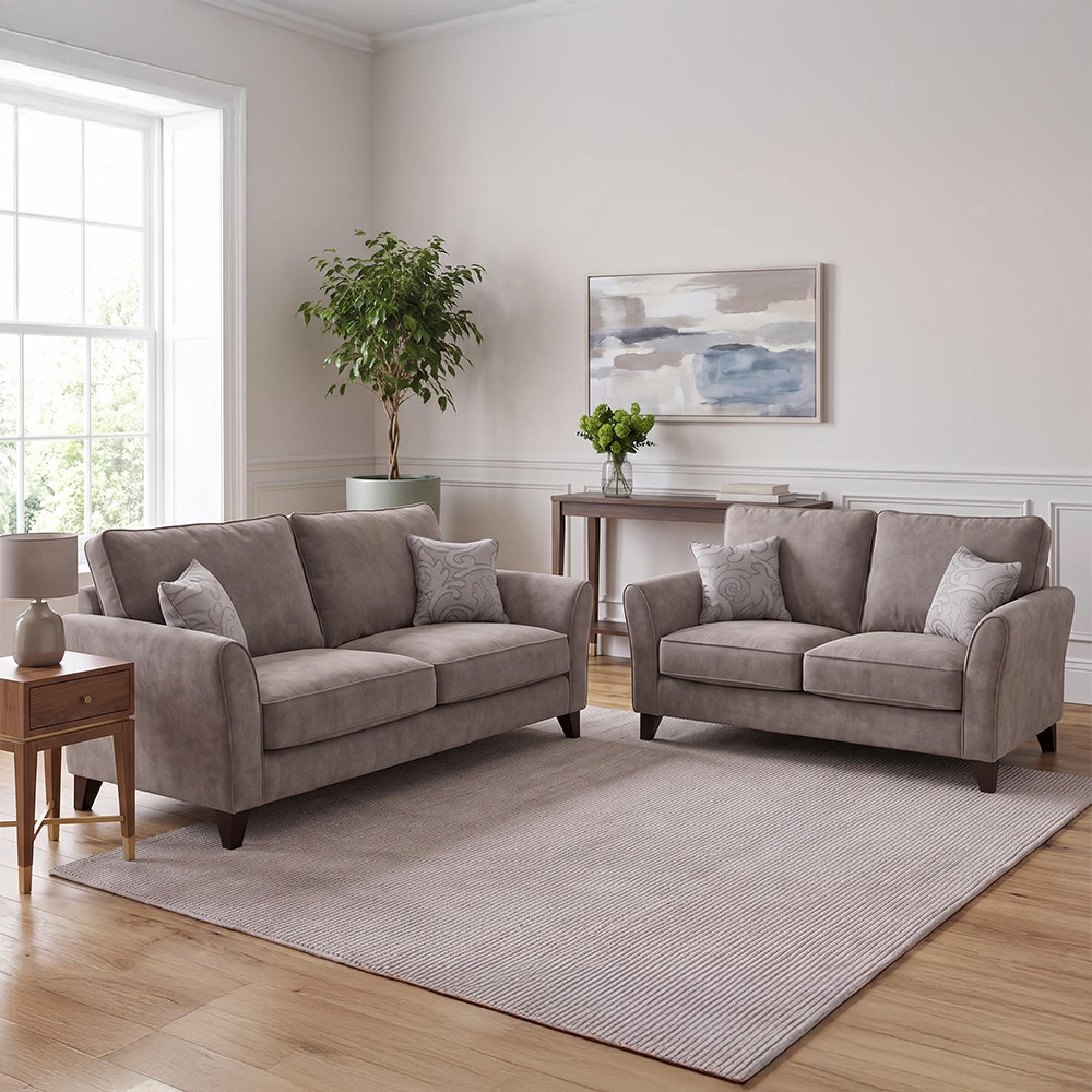 Buoyant Fairfield Fabric Sofa Set - 3+2 Seater - Variation Available