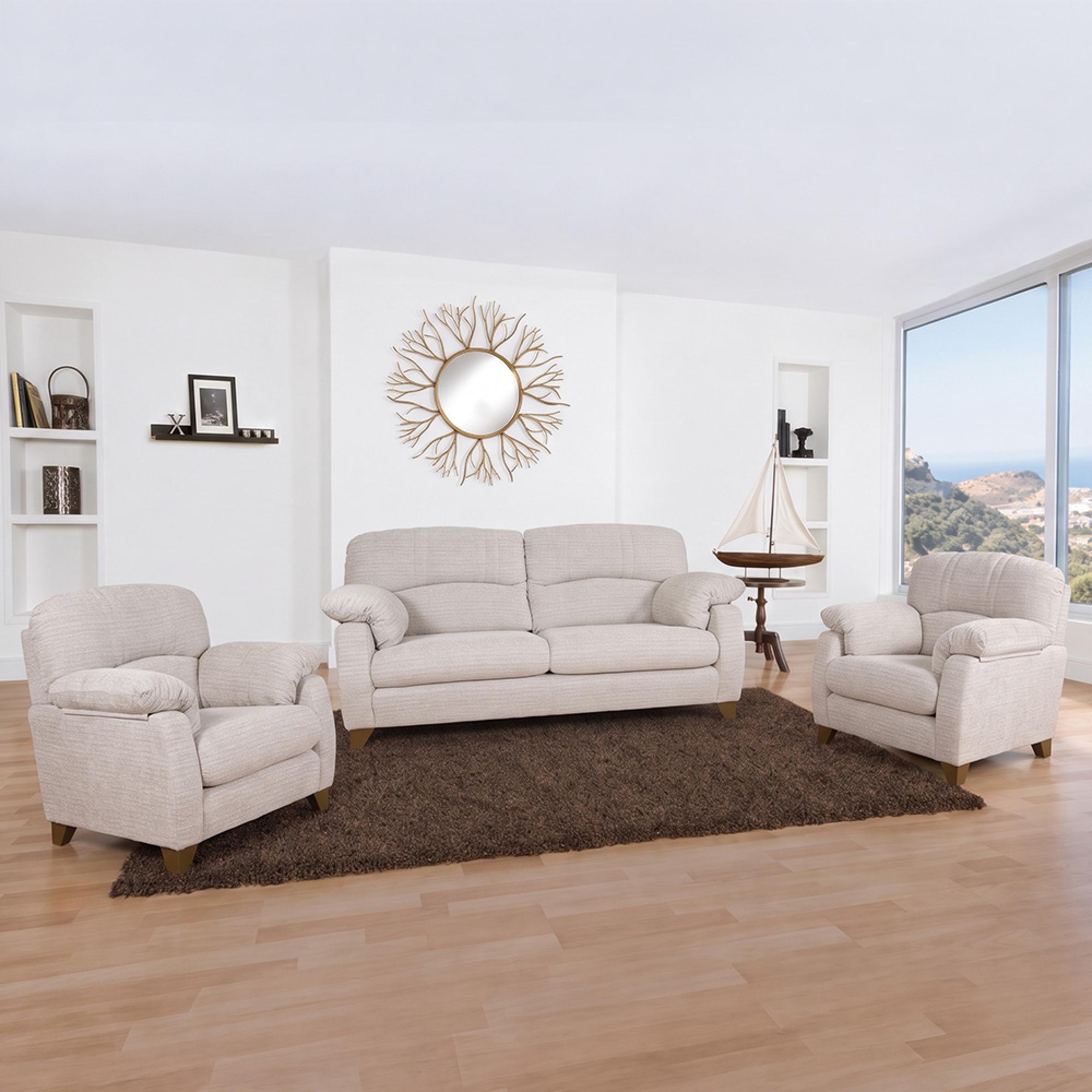 Buoyant Austin Fabric Sofa Set - 3+1+1 Seater - Variation Available