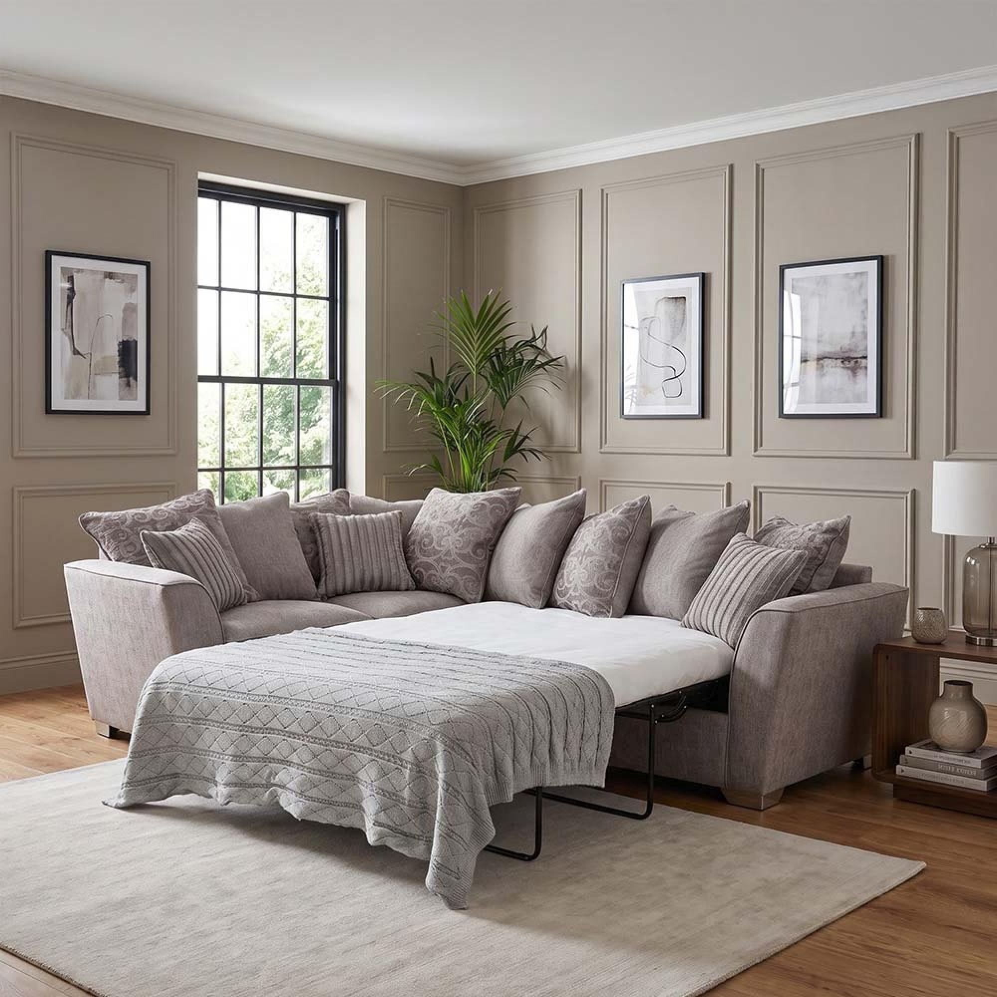 Buoyant Fantasia Fabric Corner Sofa Bed - Pull Out - LH1/COR/R2S - Variation Available