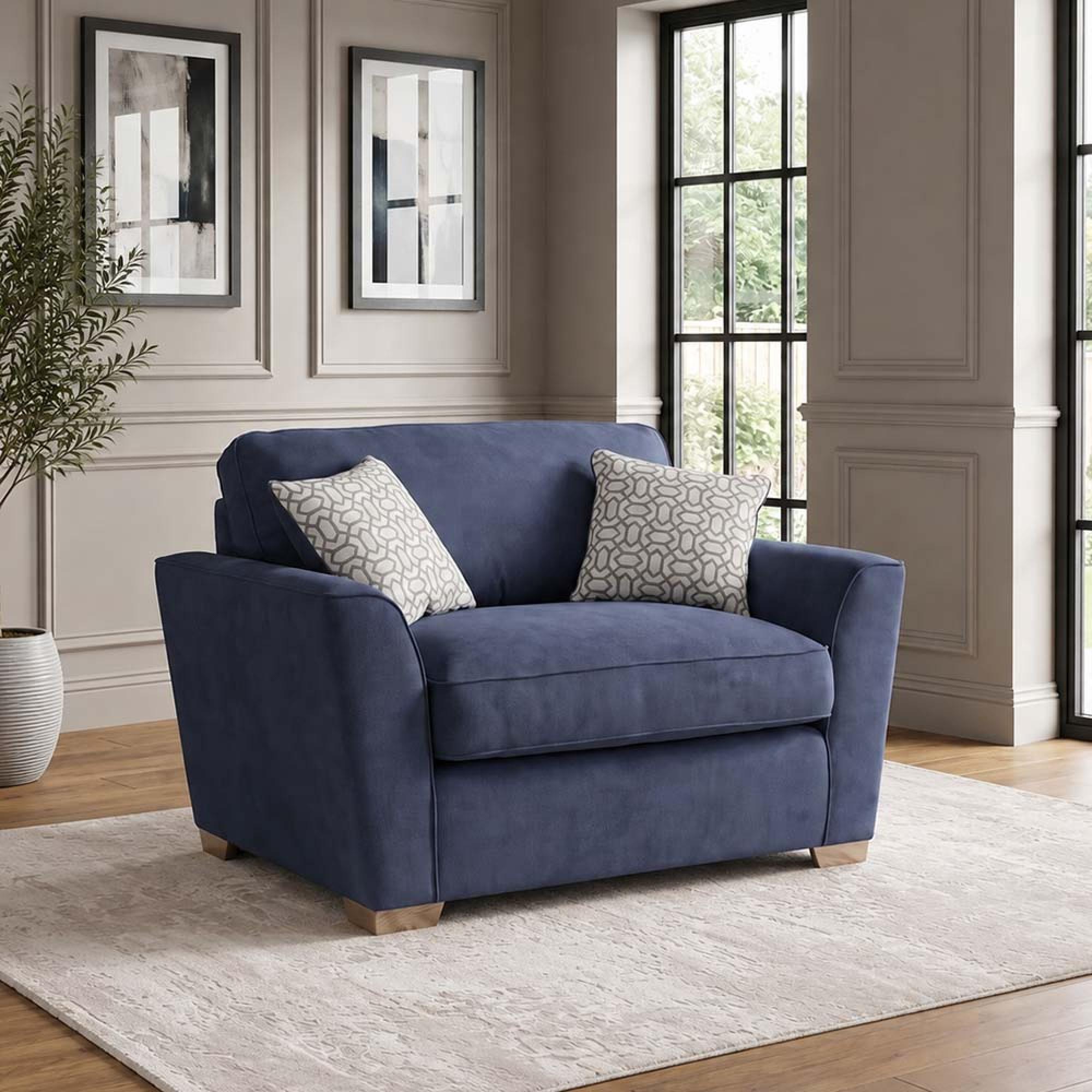 Buoyant Fantasia Fabric Love Chair - Variation Available