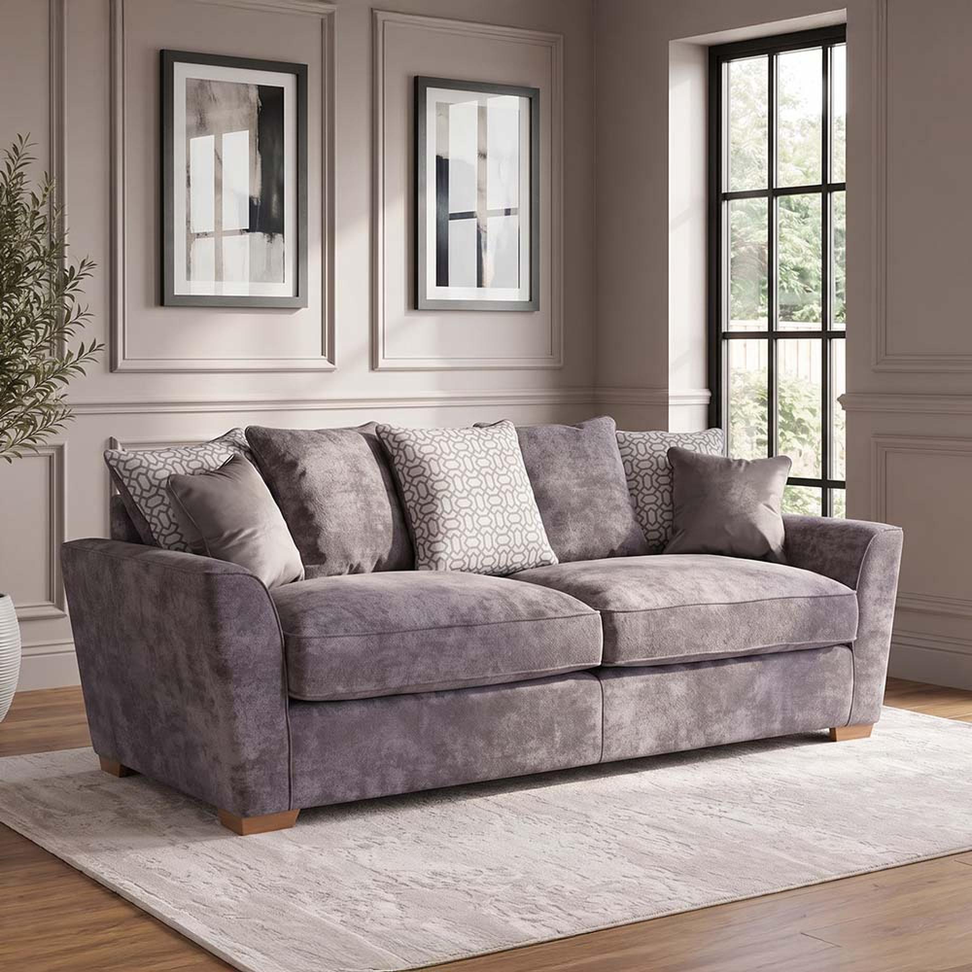 Buoyant Fantasia Fabric Sofa - 4 Seater - Variation Available