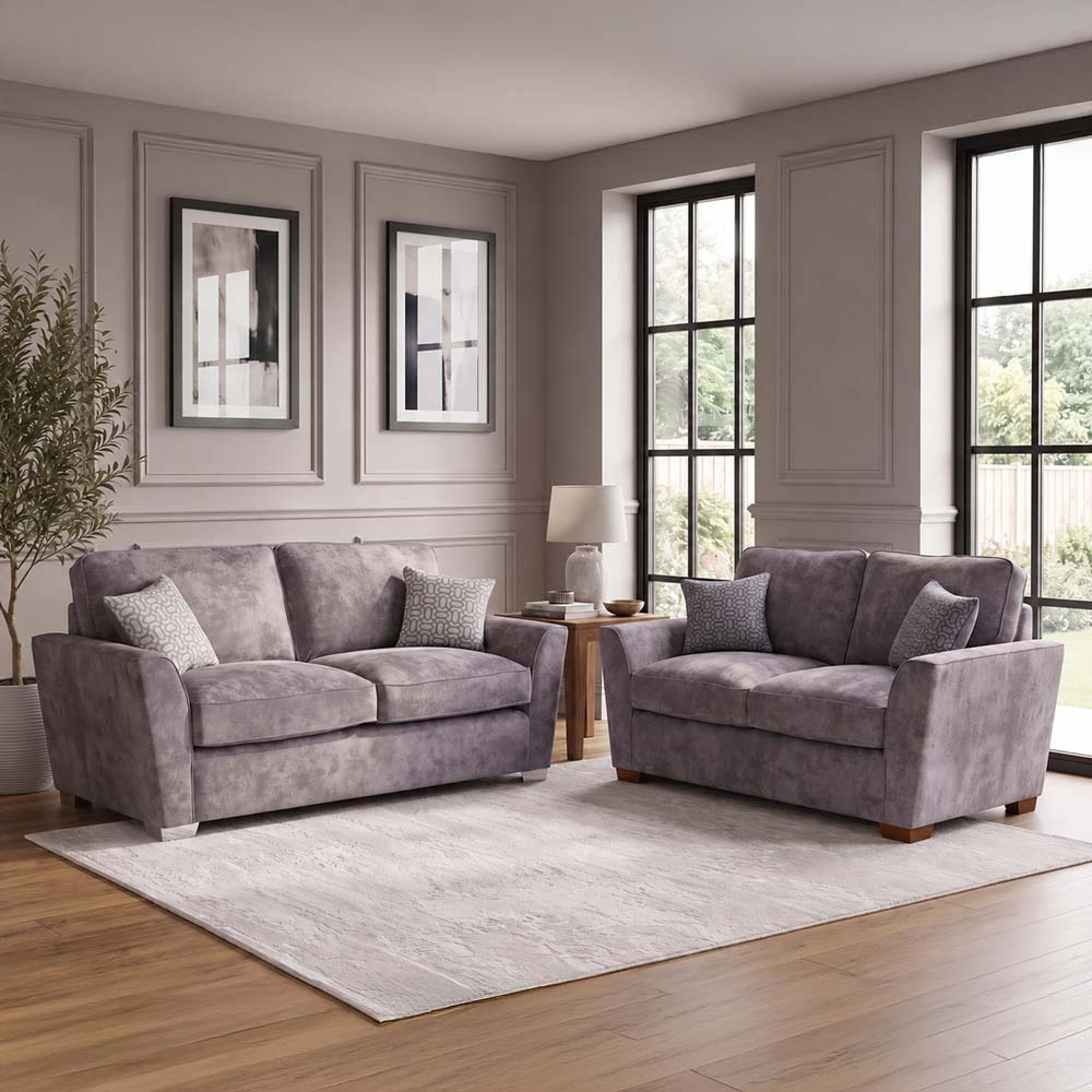 Buoyant Fantasia Fabric Sofa Set - 3+2 Seater - Variation Available