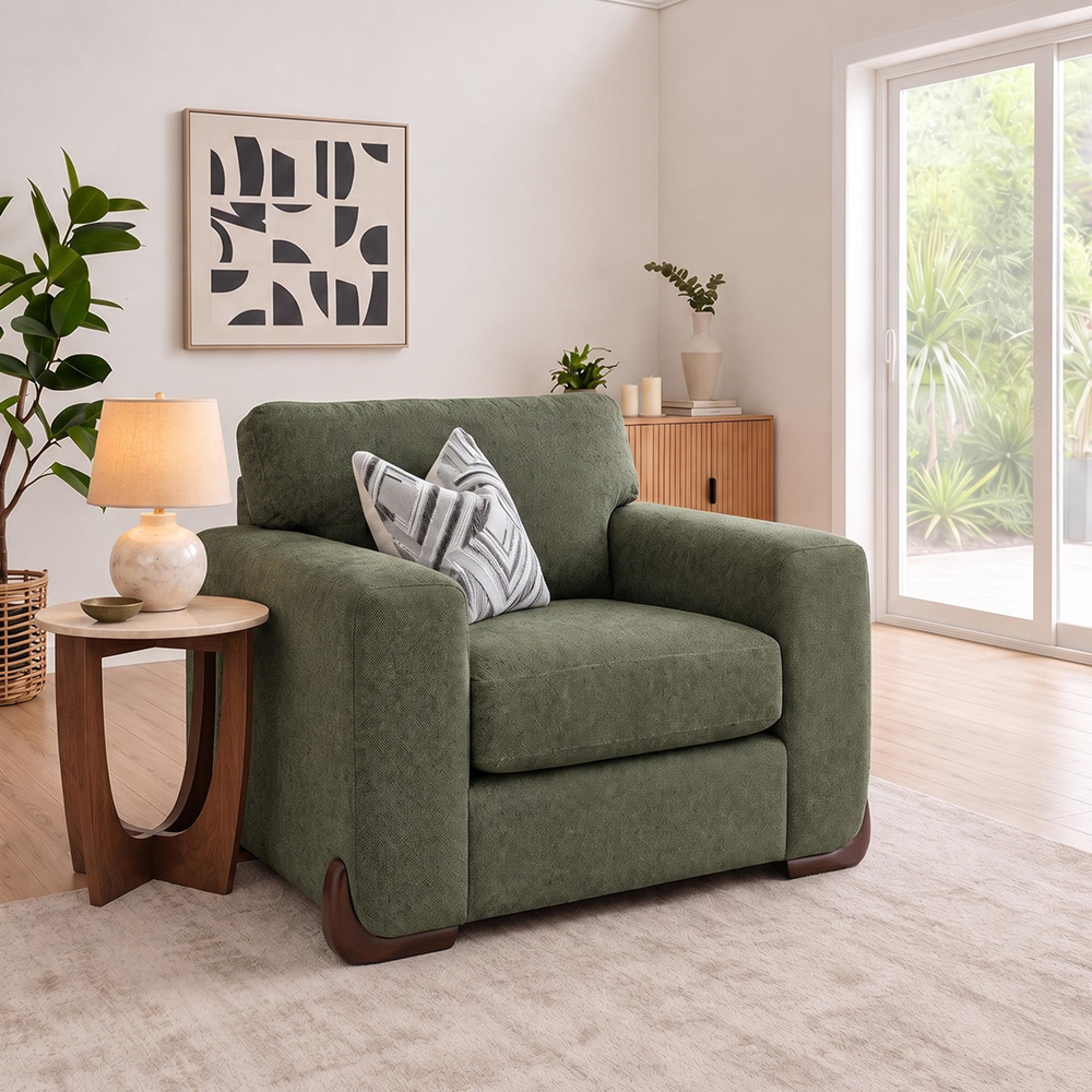 Buoyant Axel Fabric Armchair - Variation Available