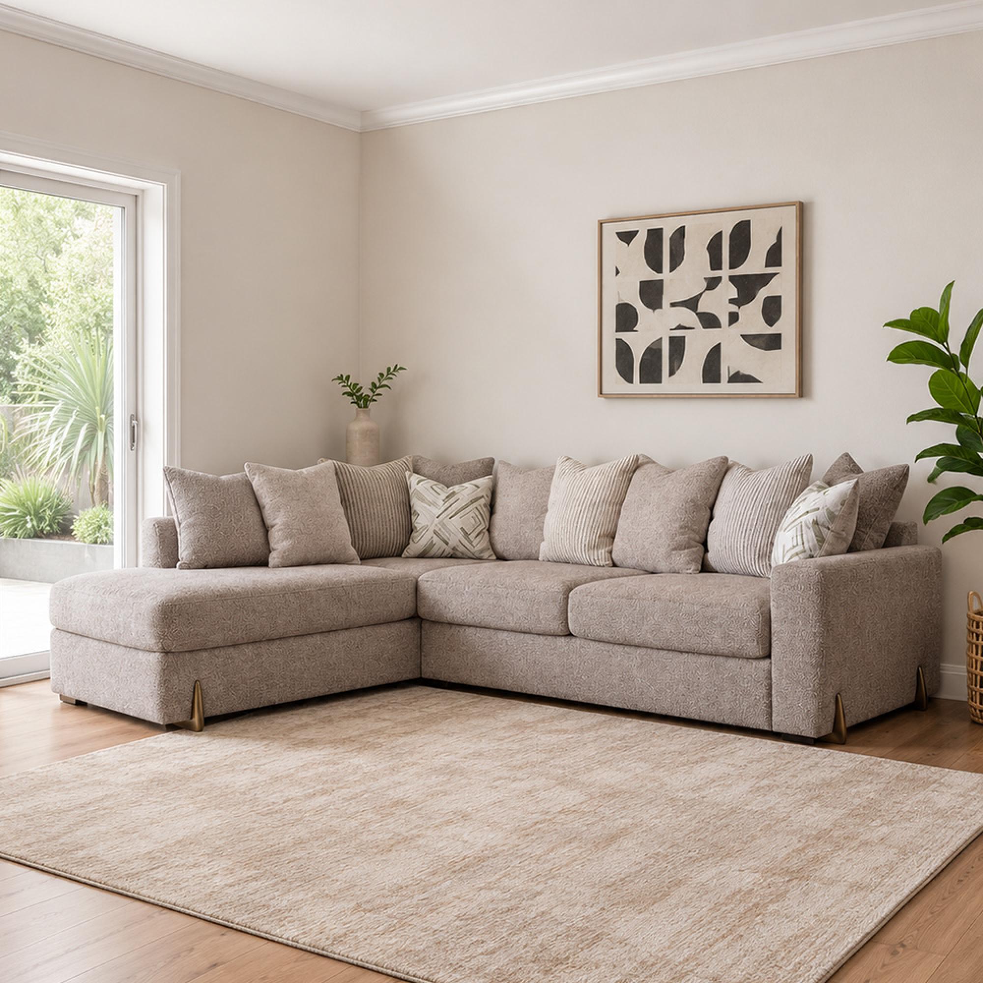 Buoyant Axel Fabric Corner Sofa - LCC+RH2 - Variation Available