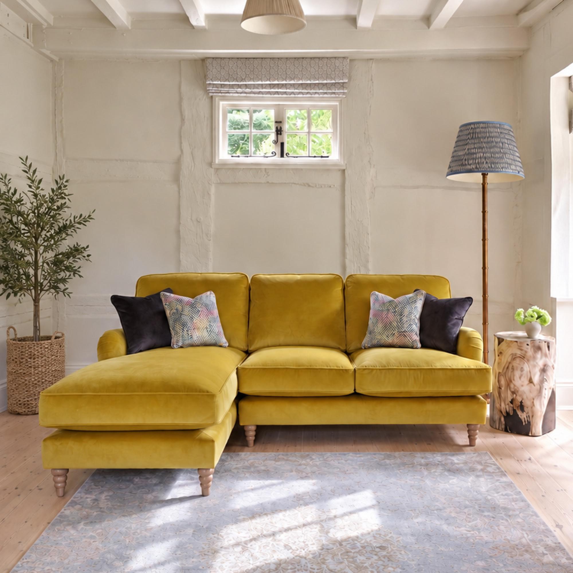 Buoyant Beatrix Fabric Chaise Sofa - LFC/RH2 - Variation Available