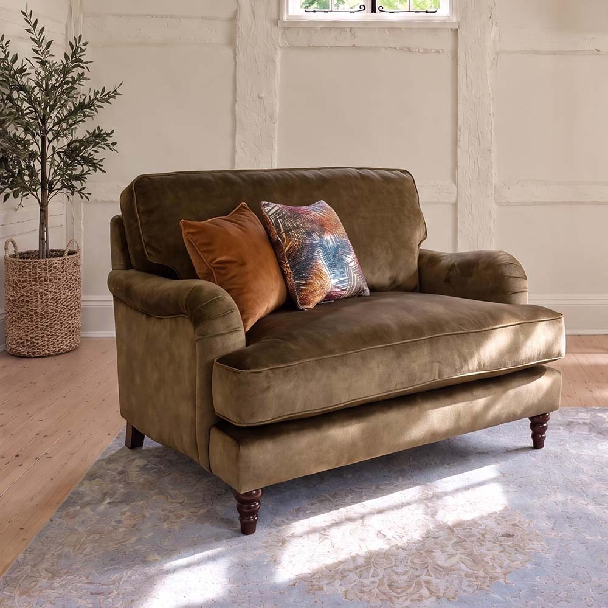 Buoyant Beatrix Fabric Love Chair - Variation Available