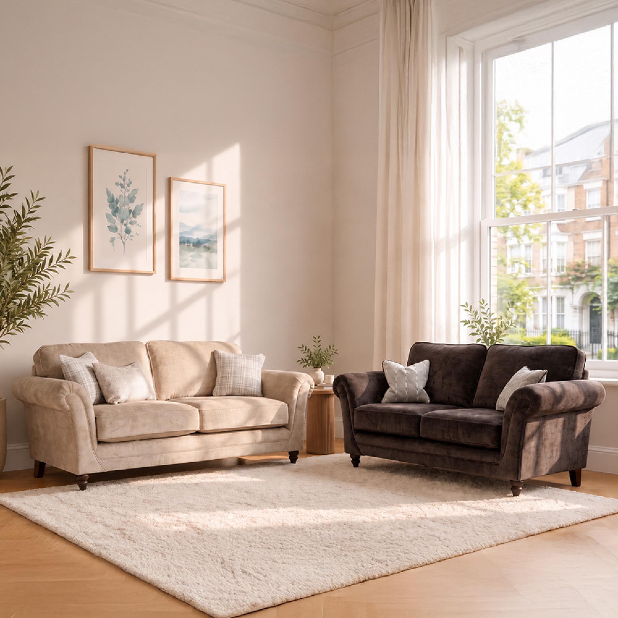 Buoyant Danbury Fabric Sofa Set - 3+2 Seater - Variation Available