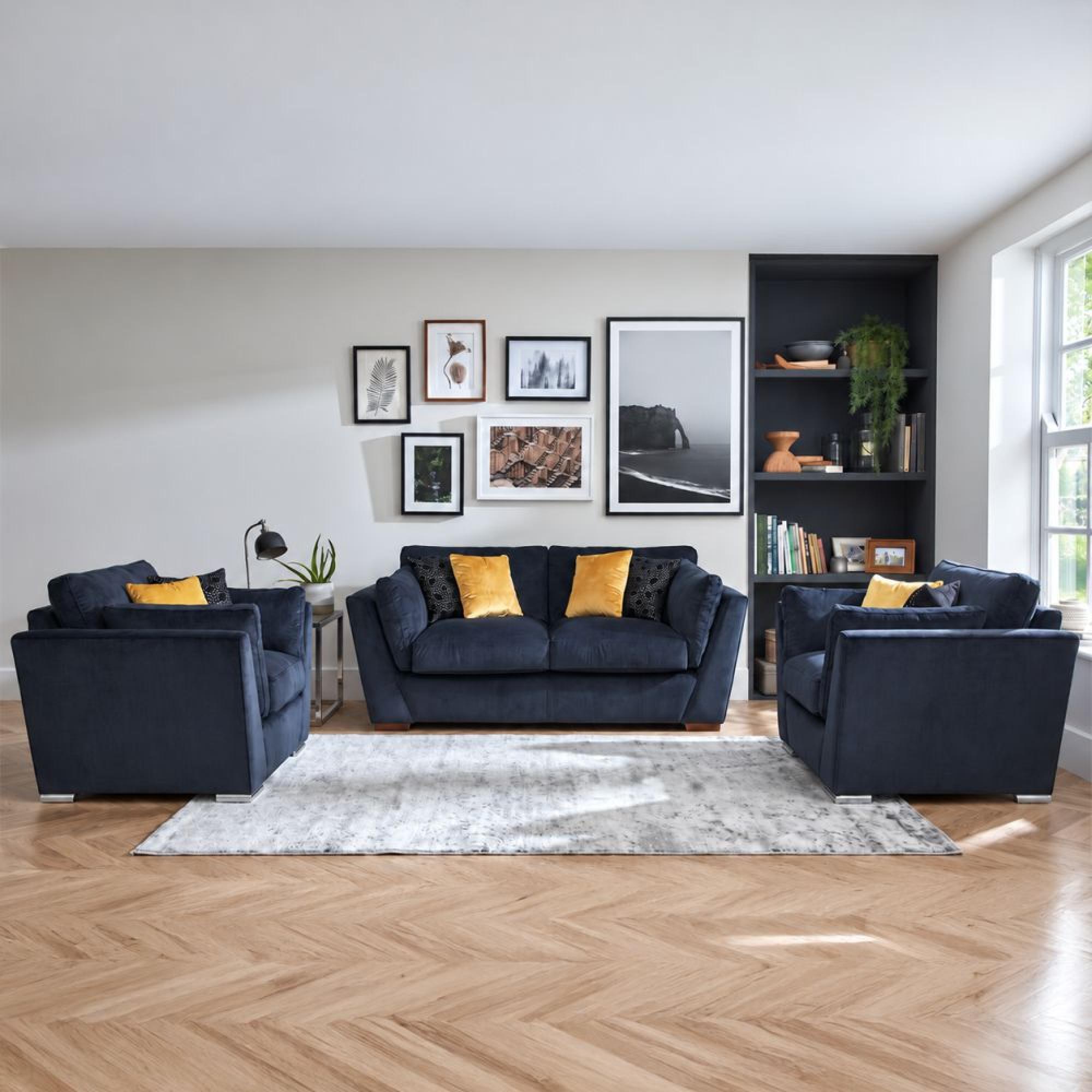 Buoyant Phoenix Fabric Sofa Set - 2+1+1 Seater - Variation Available