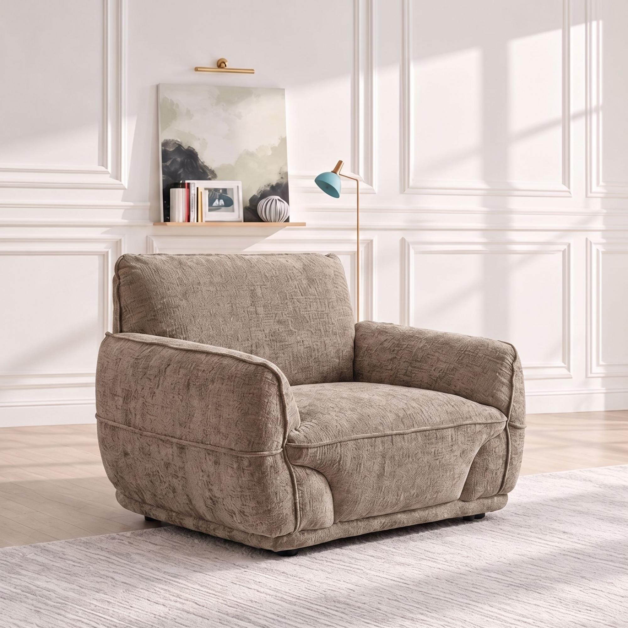 Angelo Armchair - Beige - Fabric