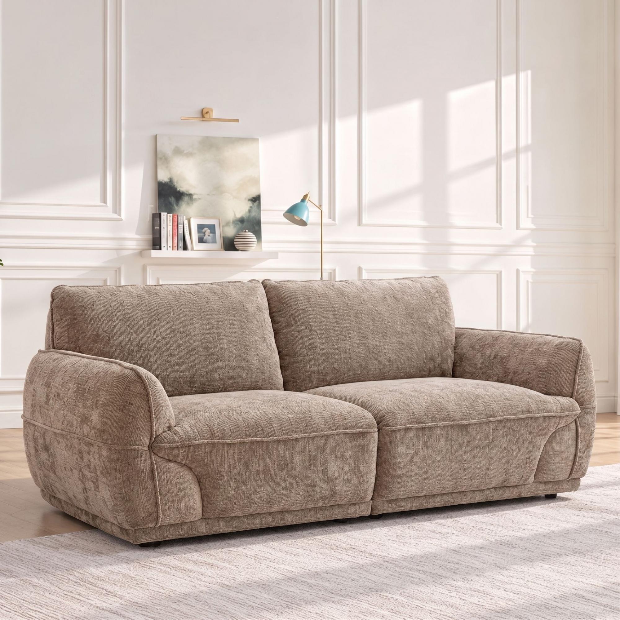 Angelo Sofa - 2 Seater - Beige - Fabric