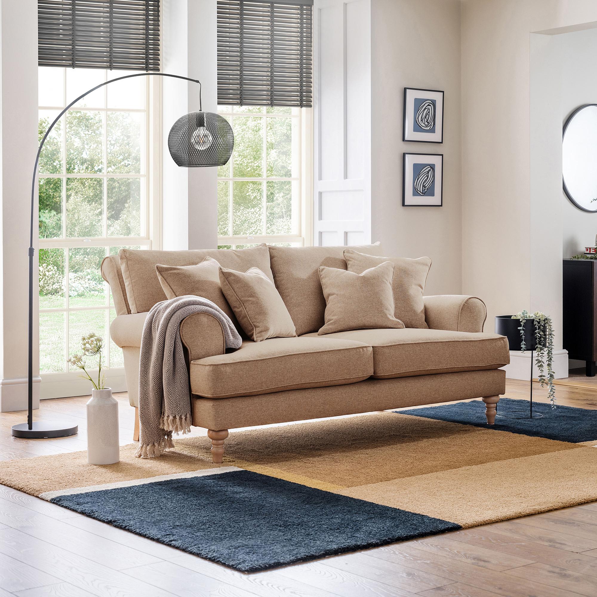 Arlan Sofa - 2 Seater - Sepia Fabric