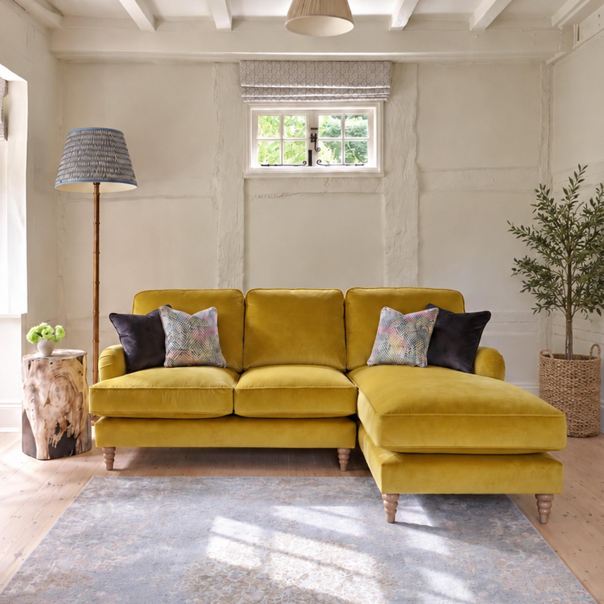 Buoyant Beatrix Fabric Chaise Sofa - LH2/RFC - Variation Available