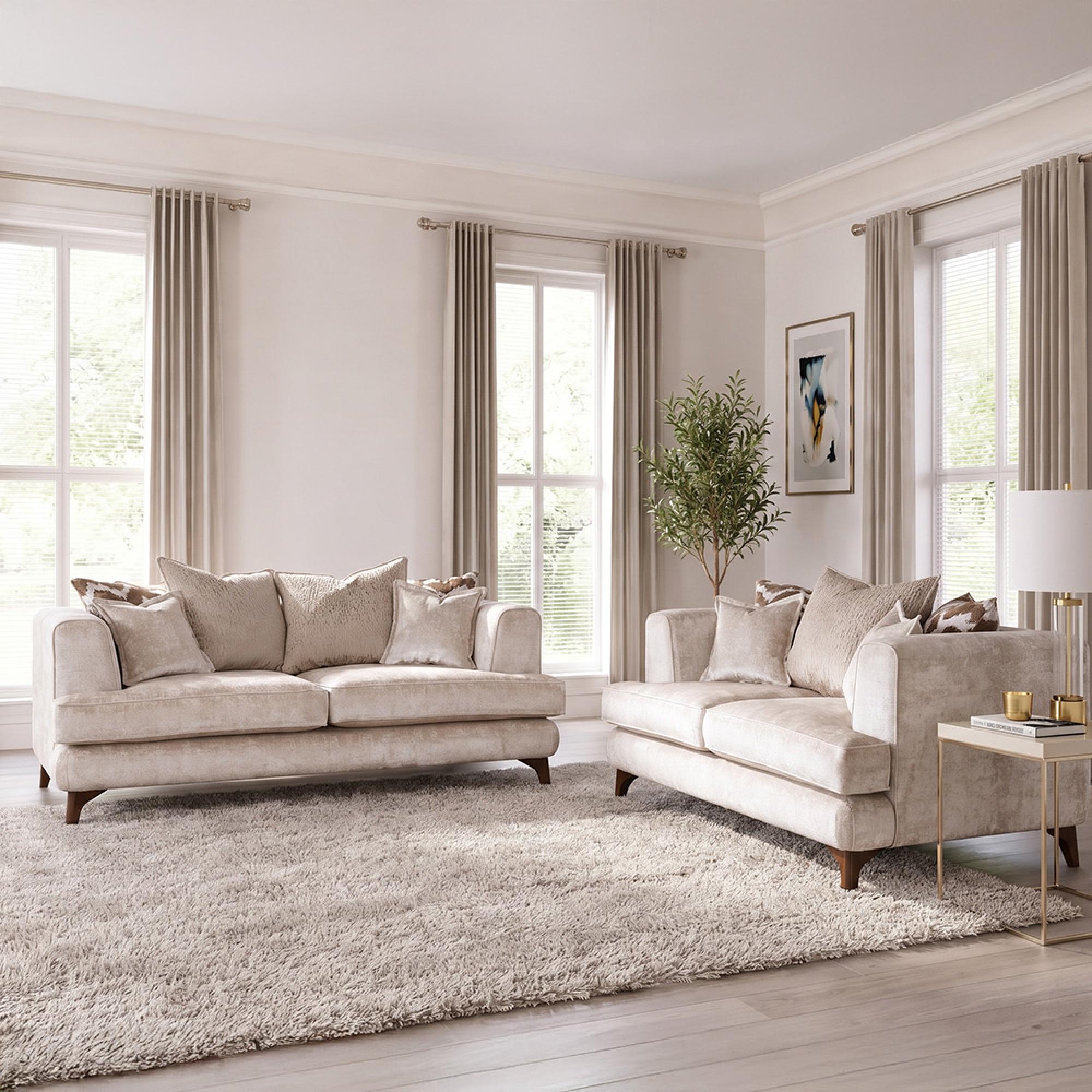 Buoyant Cancun Fabric Sofa Set - 3+2 Seater - Variation Available