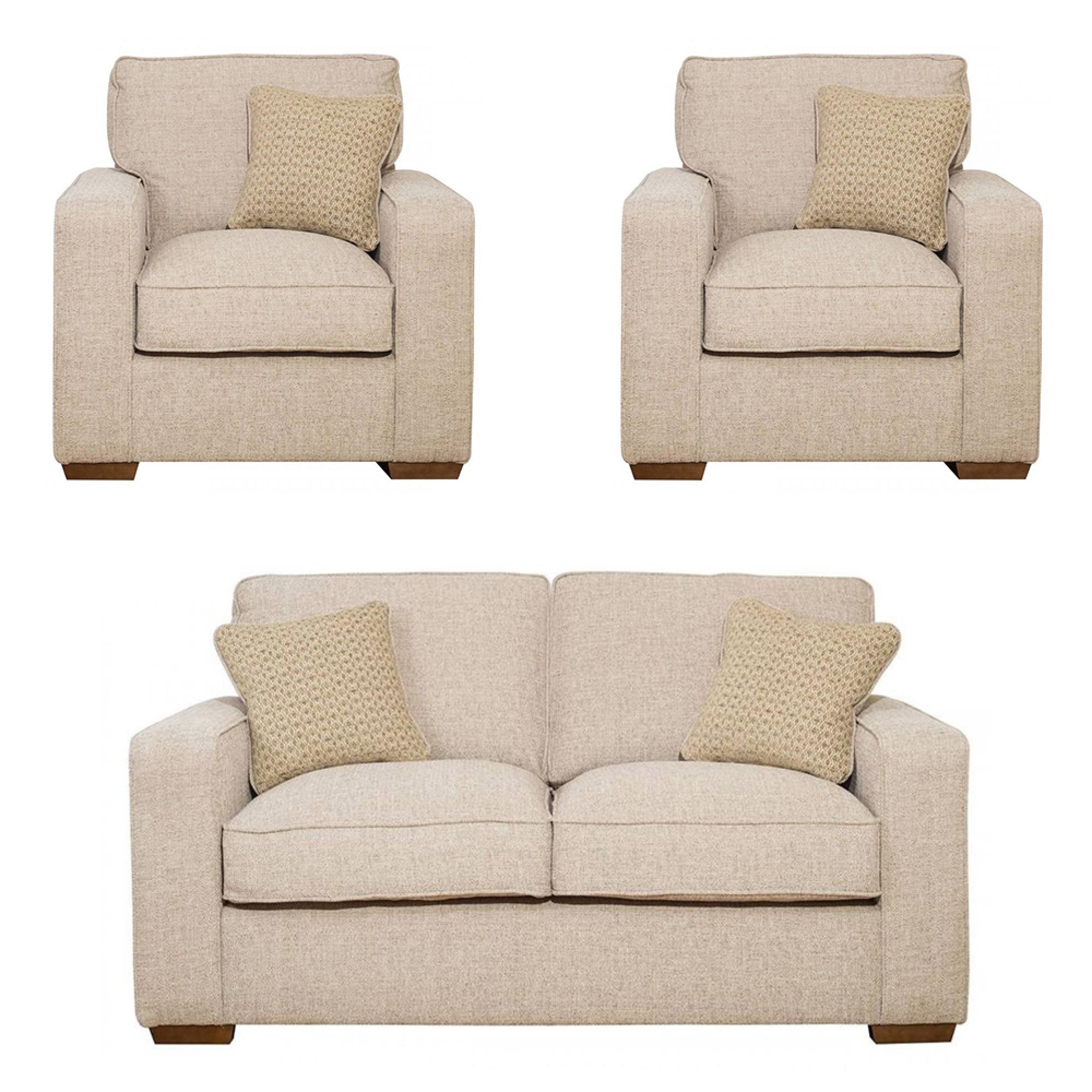 Buoyant Chicago Fabric Sofa Set - 2+1+1 Seater - Variation Available