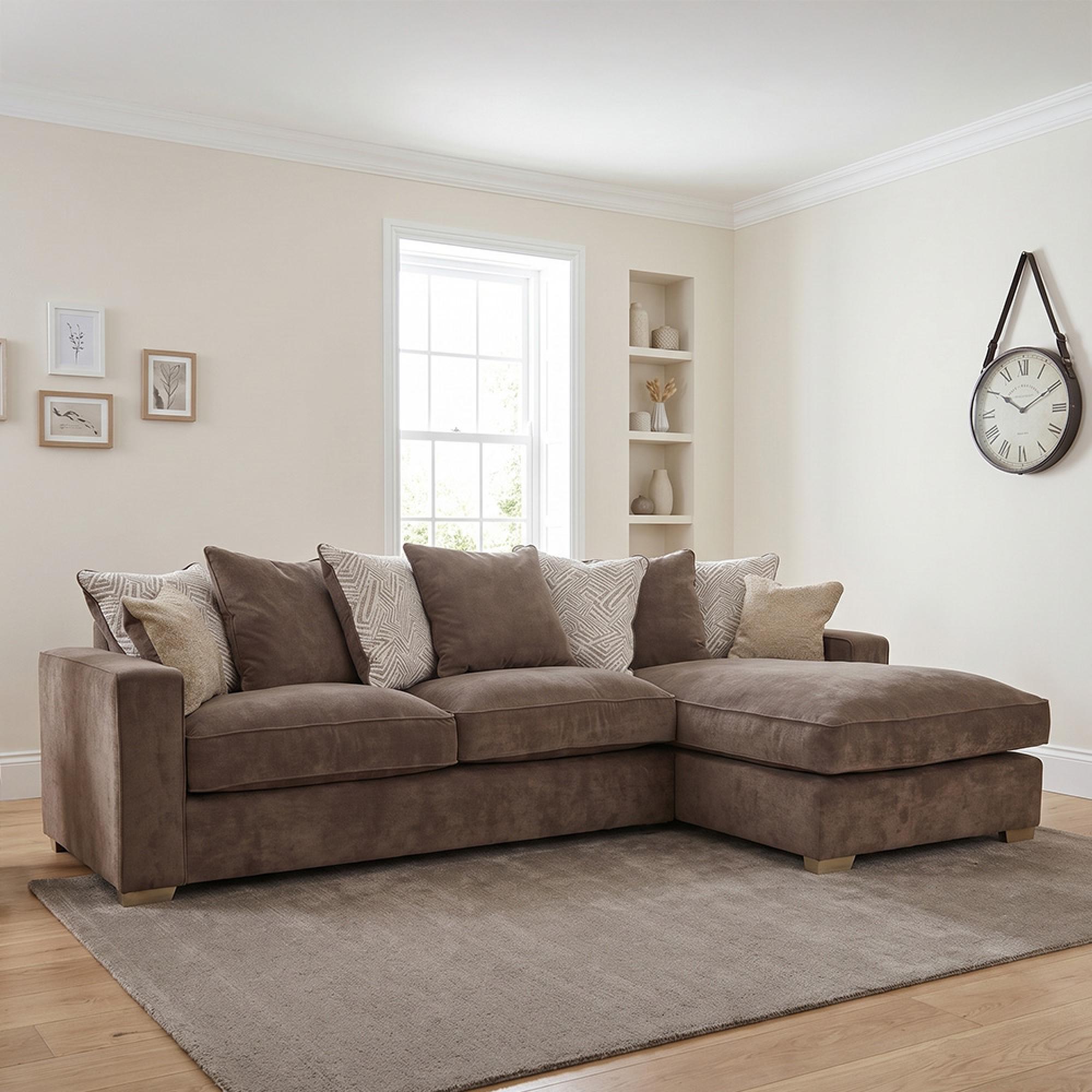 Buoyant Chicago Fabric Chaise Sofa - LH2/RTC - Variation Available