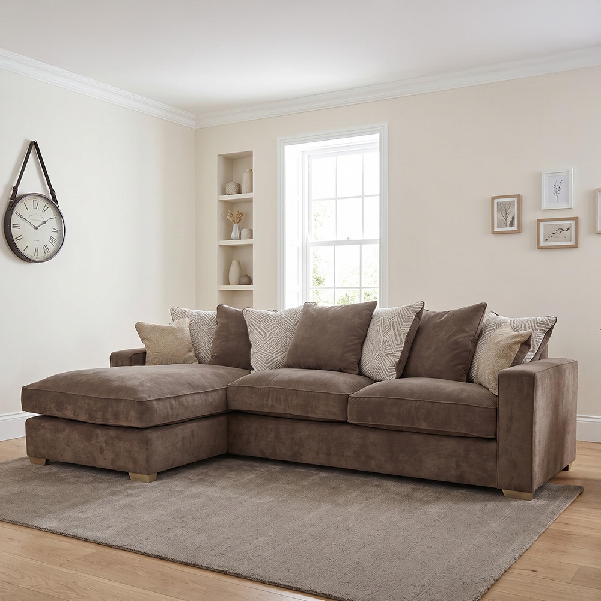 Buoyant Chicago Fabric Chaise Sofa - LTC/RH2 - Variation Available