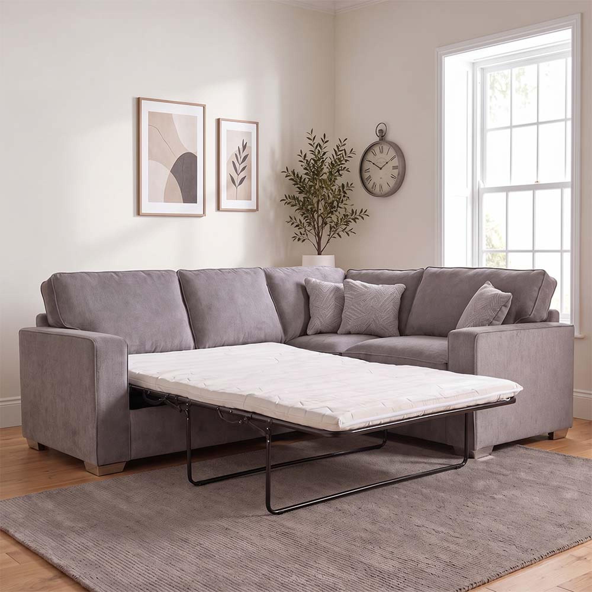 Buoyant Chicago Fabric Corner Sofa Bed - Pull Out - L2S/COR/RH1 - Variation Available