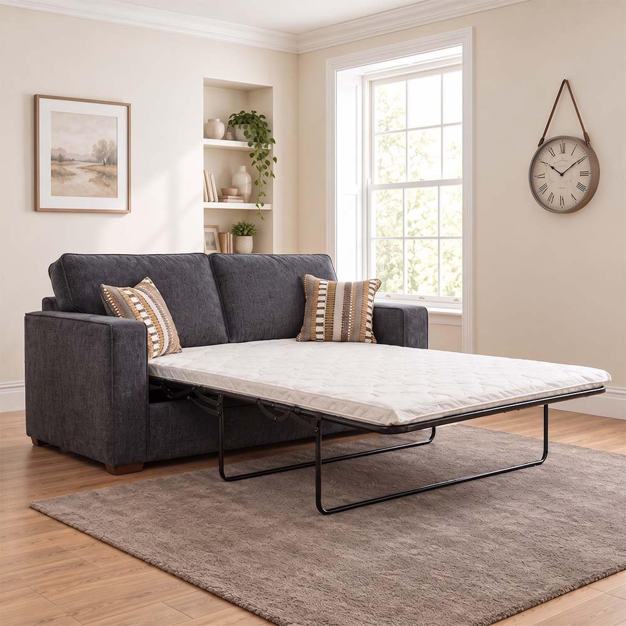 Buoyant Chicago Fabric Sofa Bed - 2 Seater - Pull Out - Variation Available