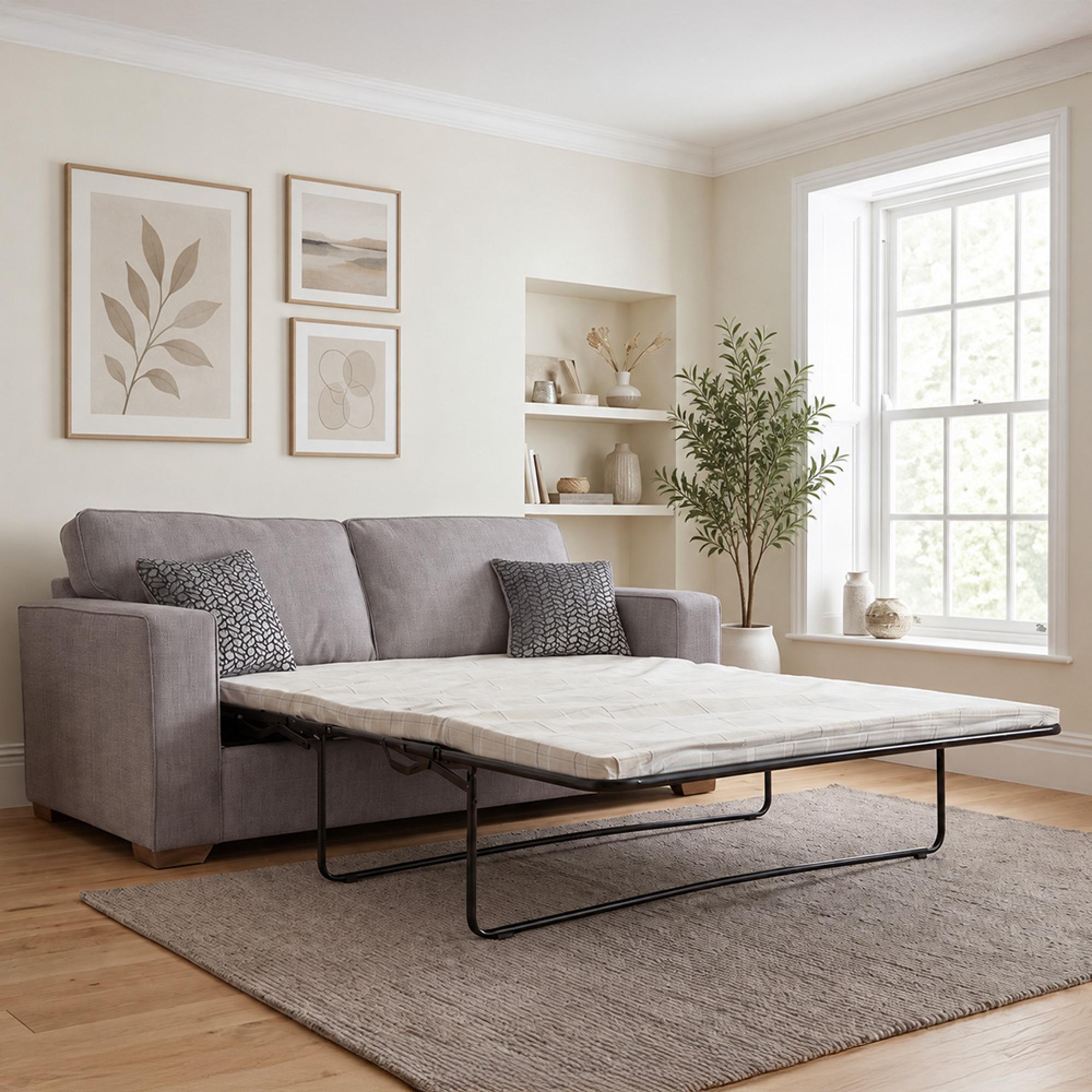 Buoyant Chicago Fabric Sofa Bed - 3 Seater - Pull Out - Variation Available