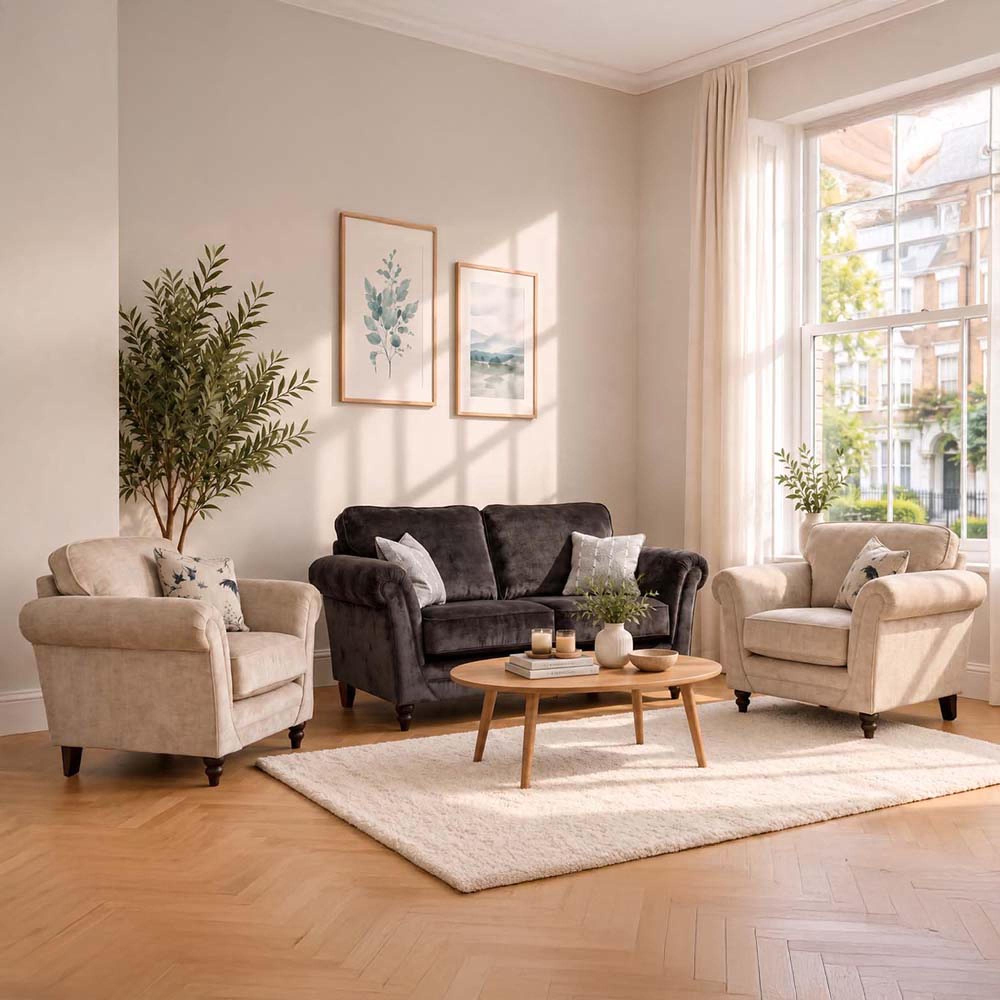 Buoyant Danbury Fabric Sofa Set - 2+1+1 Seater - Variation Available