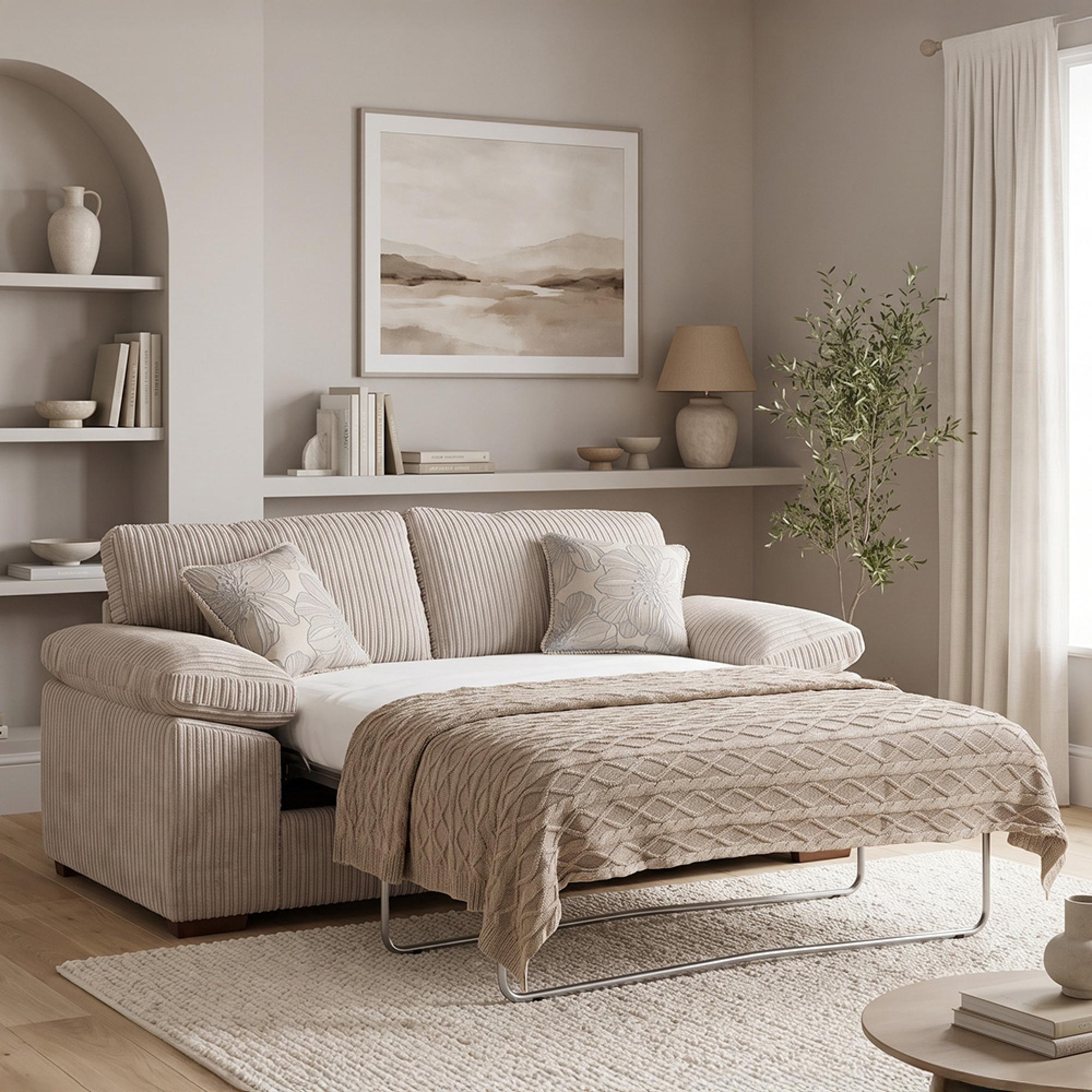 Buoyant Dexter Fabric Sofa Bed - 2 Seater - Pull Out - Variation Available