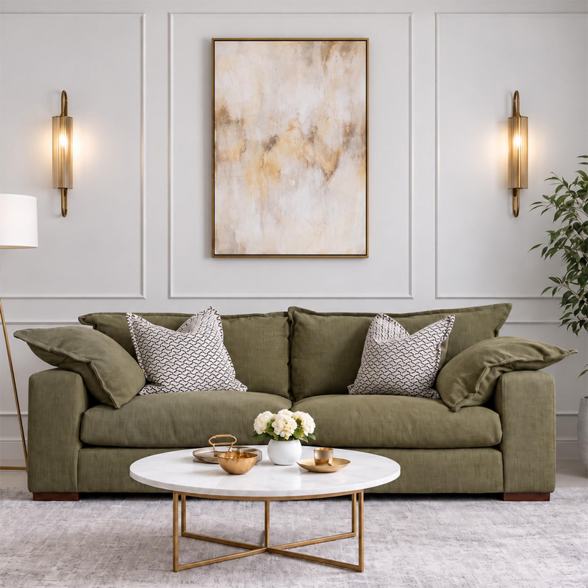 Buoyant Lennox Fabric Sofa - 4 Seater - Variation Available
