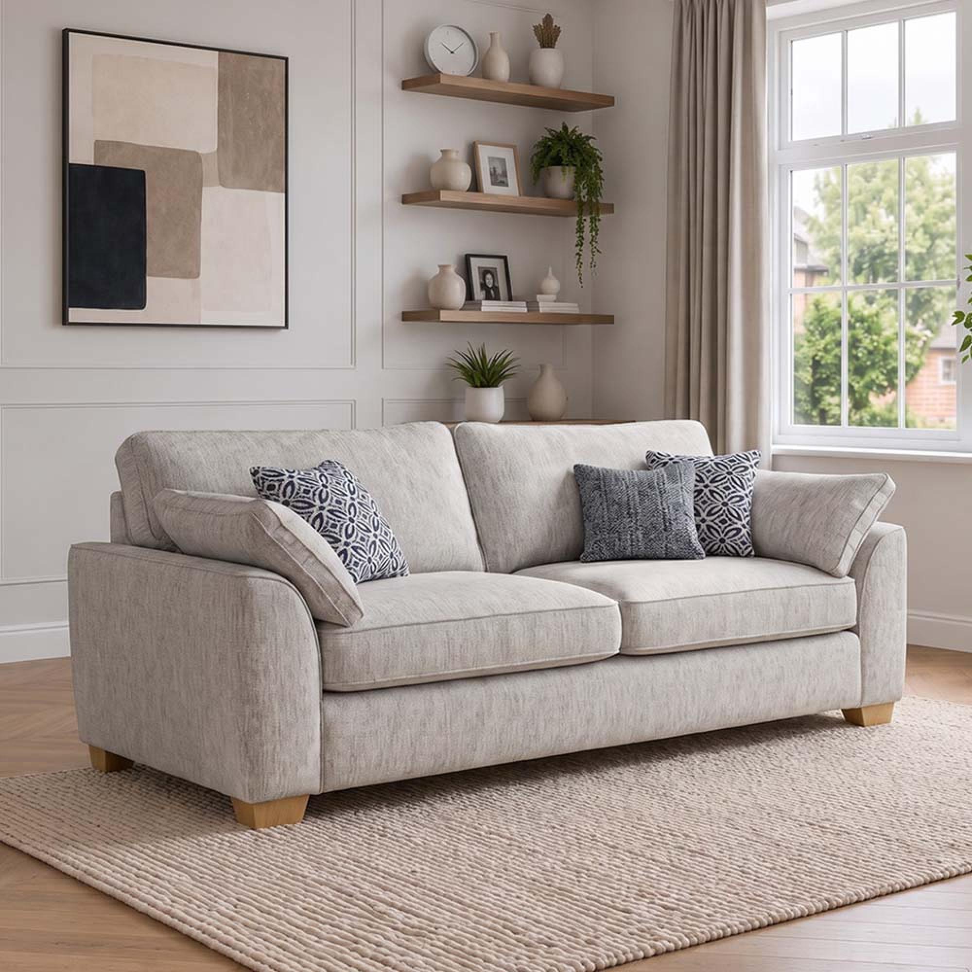 Buoyant Lorna Fabric Sofa - 3 Seater - Variation Available