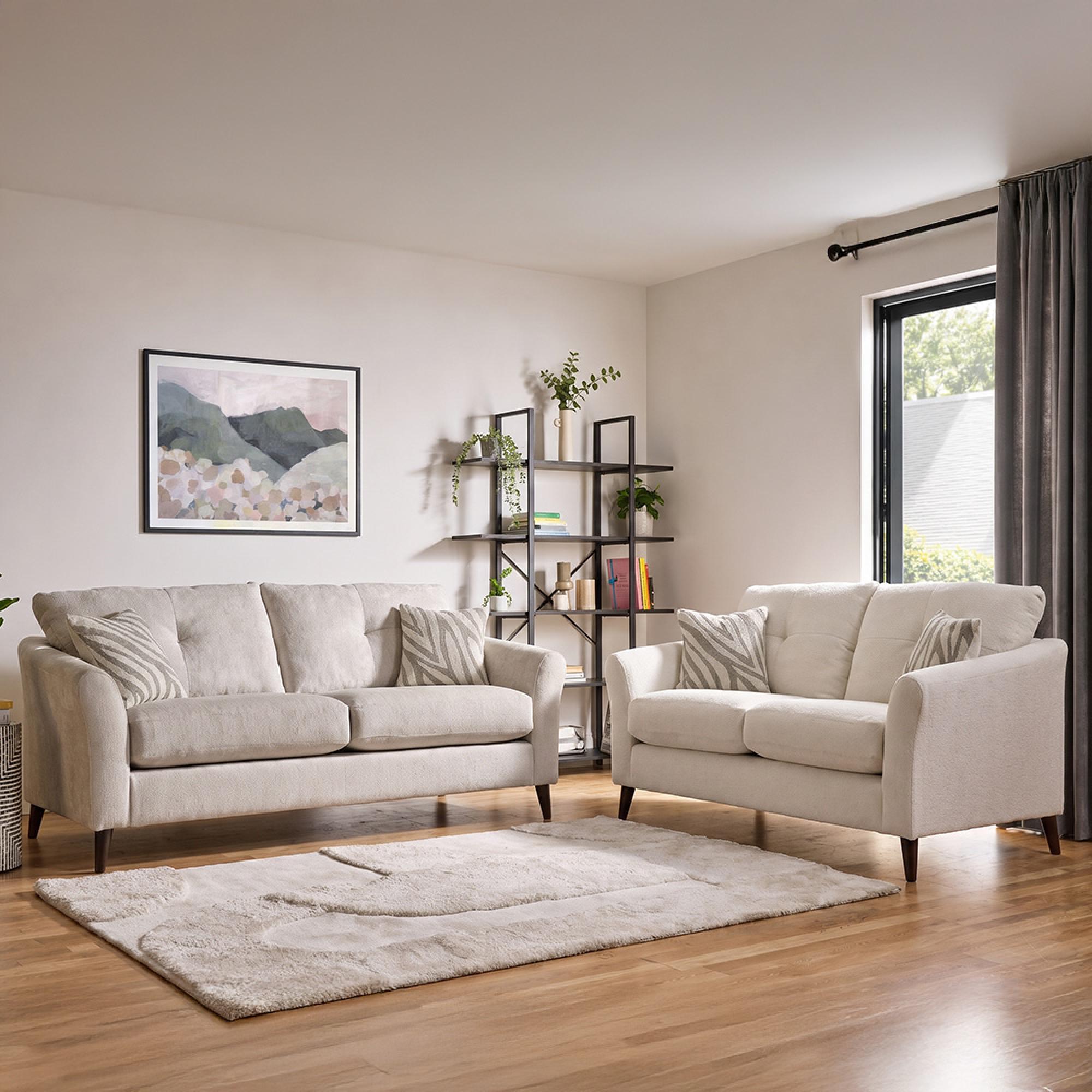 Buoyant Molly Fabric Sofa Set - 3+2 Seater - Variation Available