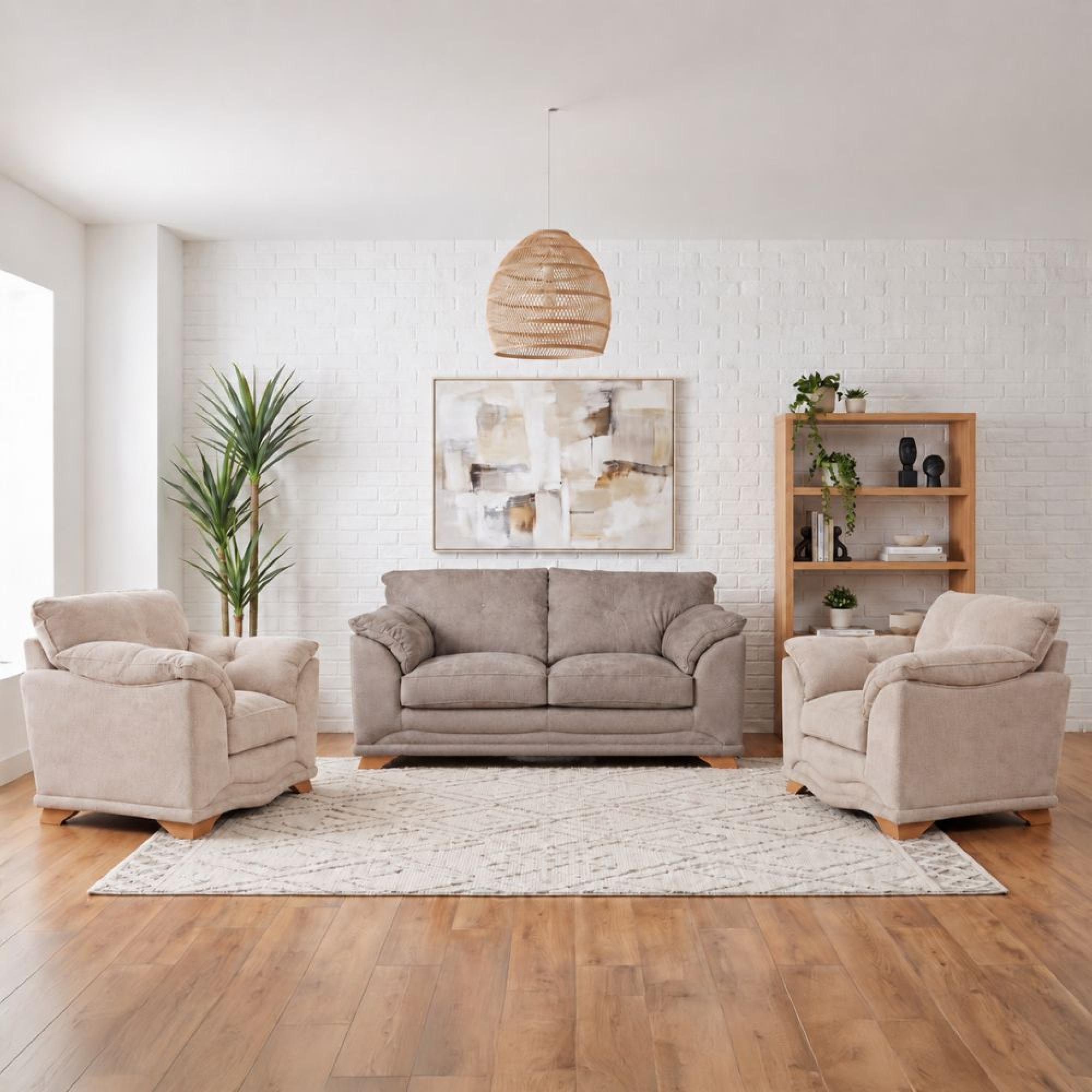Buoyant Nicole Fabric Sofa Set - 2+1+1 Seater - Variation Available