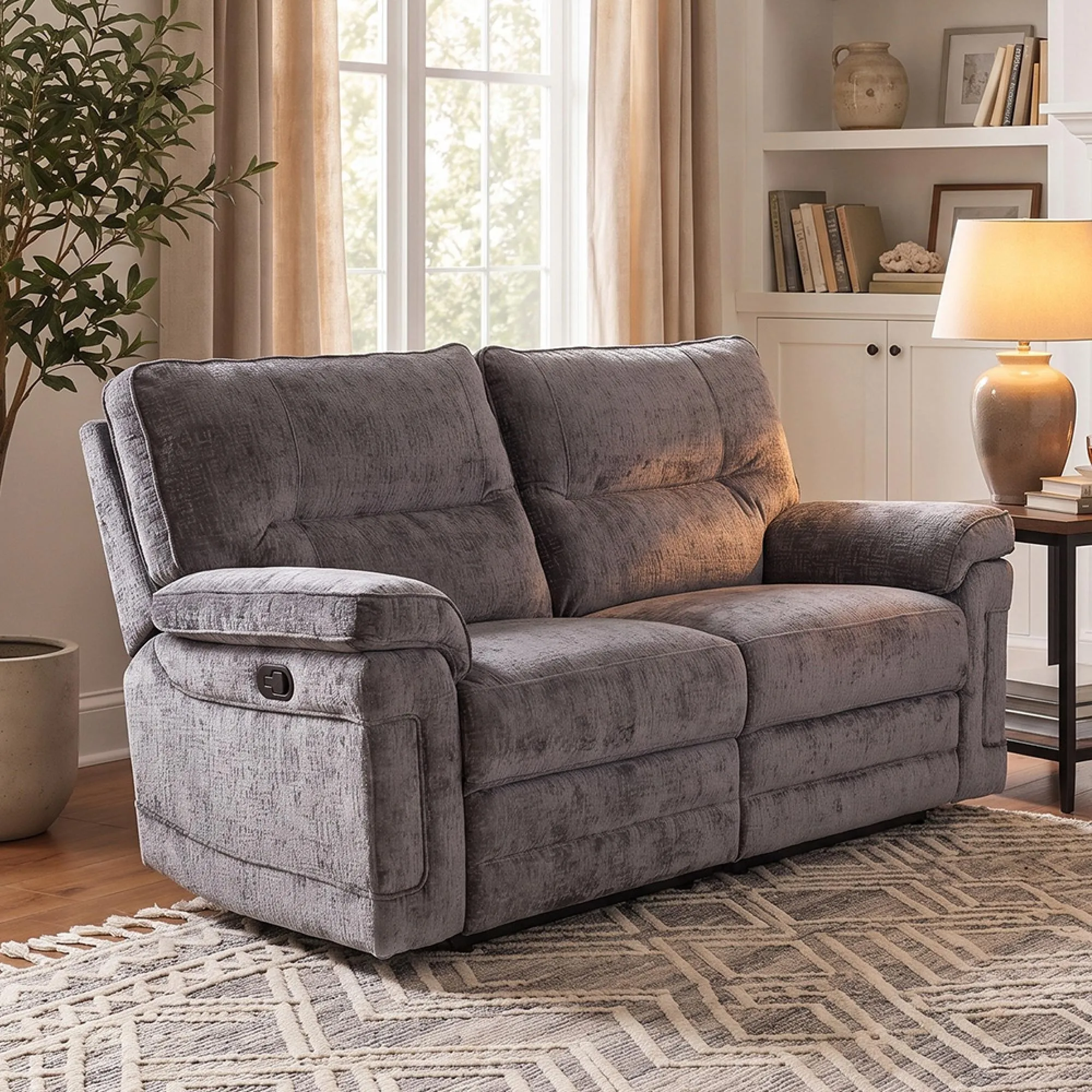 Buoyant Plaza Fabric Sofa - 2 Seater Recliner - Variation Available