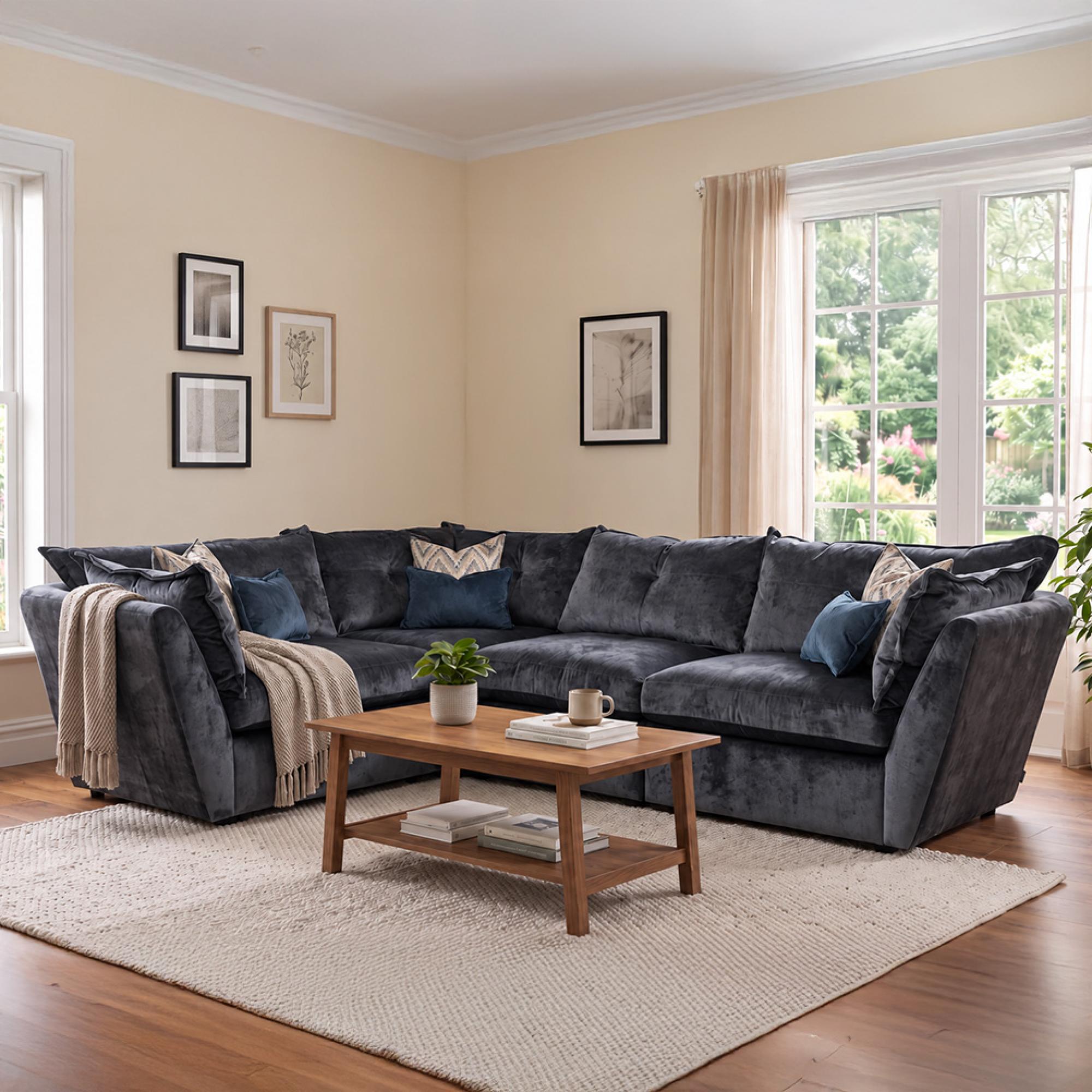 Buoyant Sully Fabric Corner Sofa - 4ML/COR/ALU/4MR - Variation Available